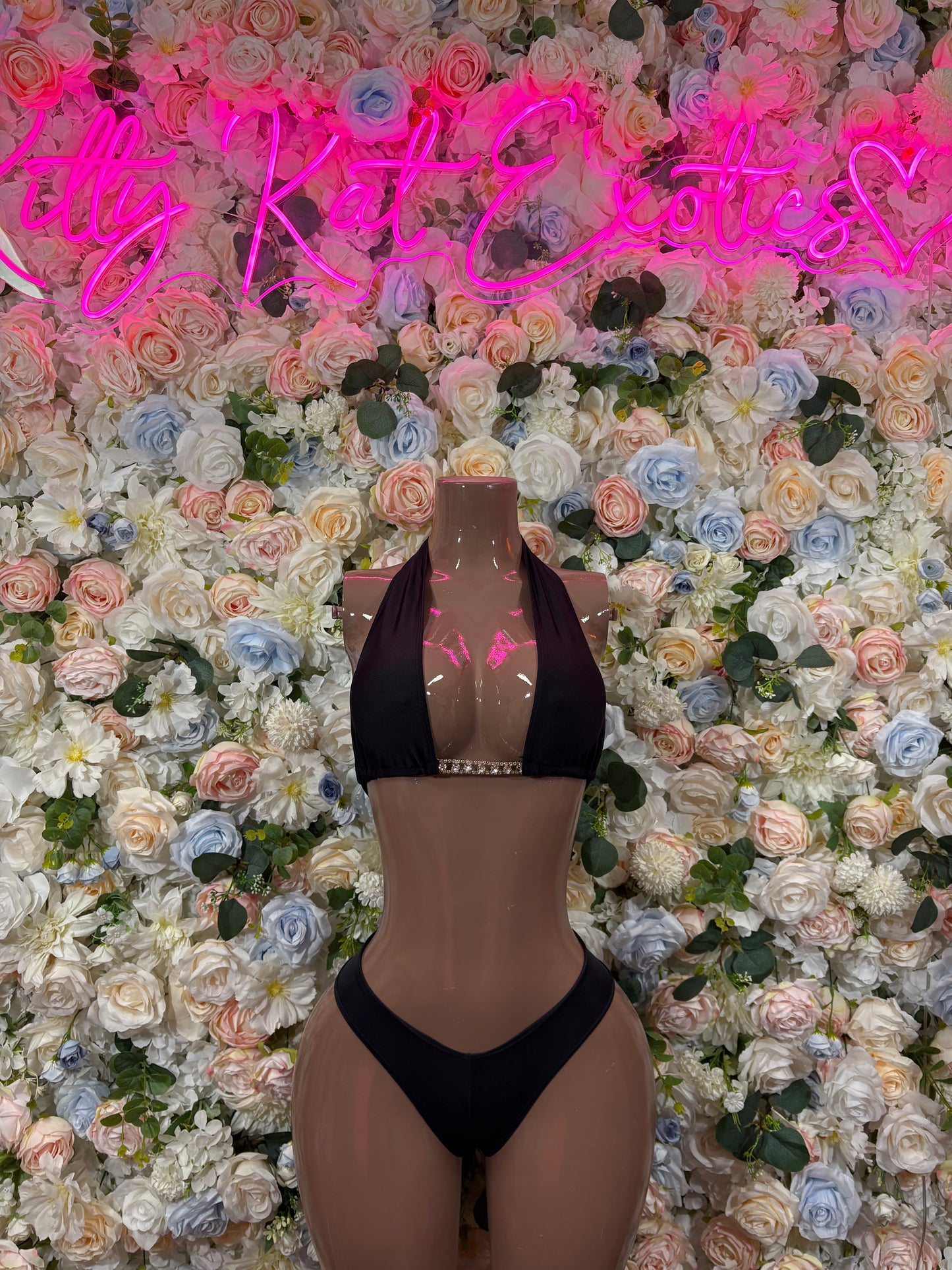 Black Two Piece Bikini Set Dancewear Outfit Ravewear