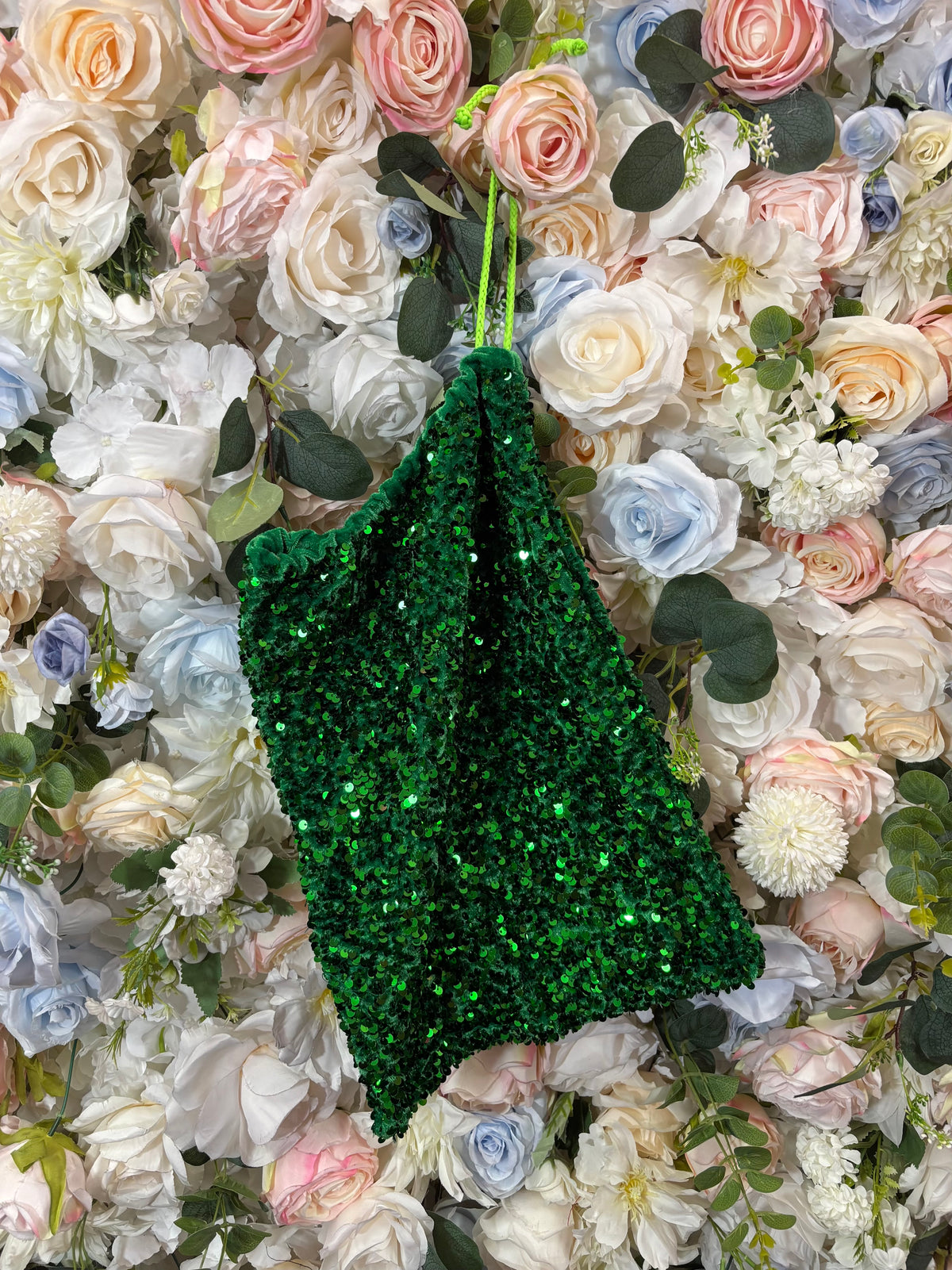 Green Séquense Money Bag