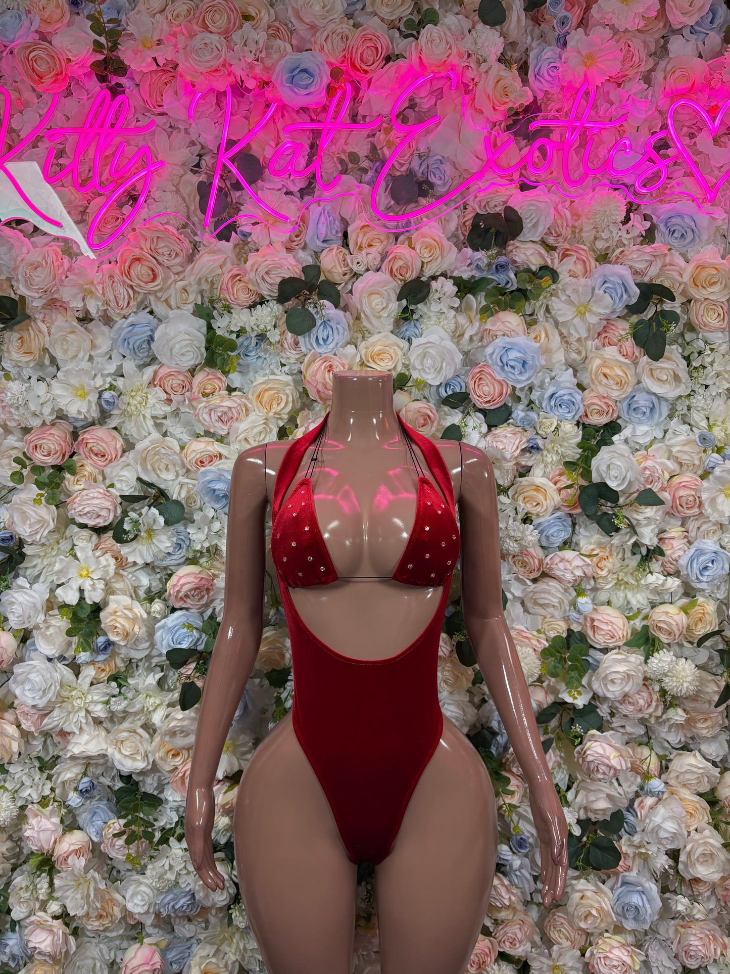 Bottlegirl Bodysuit Red Festival Outfit - Exotic Dancewear