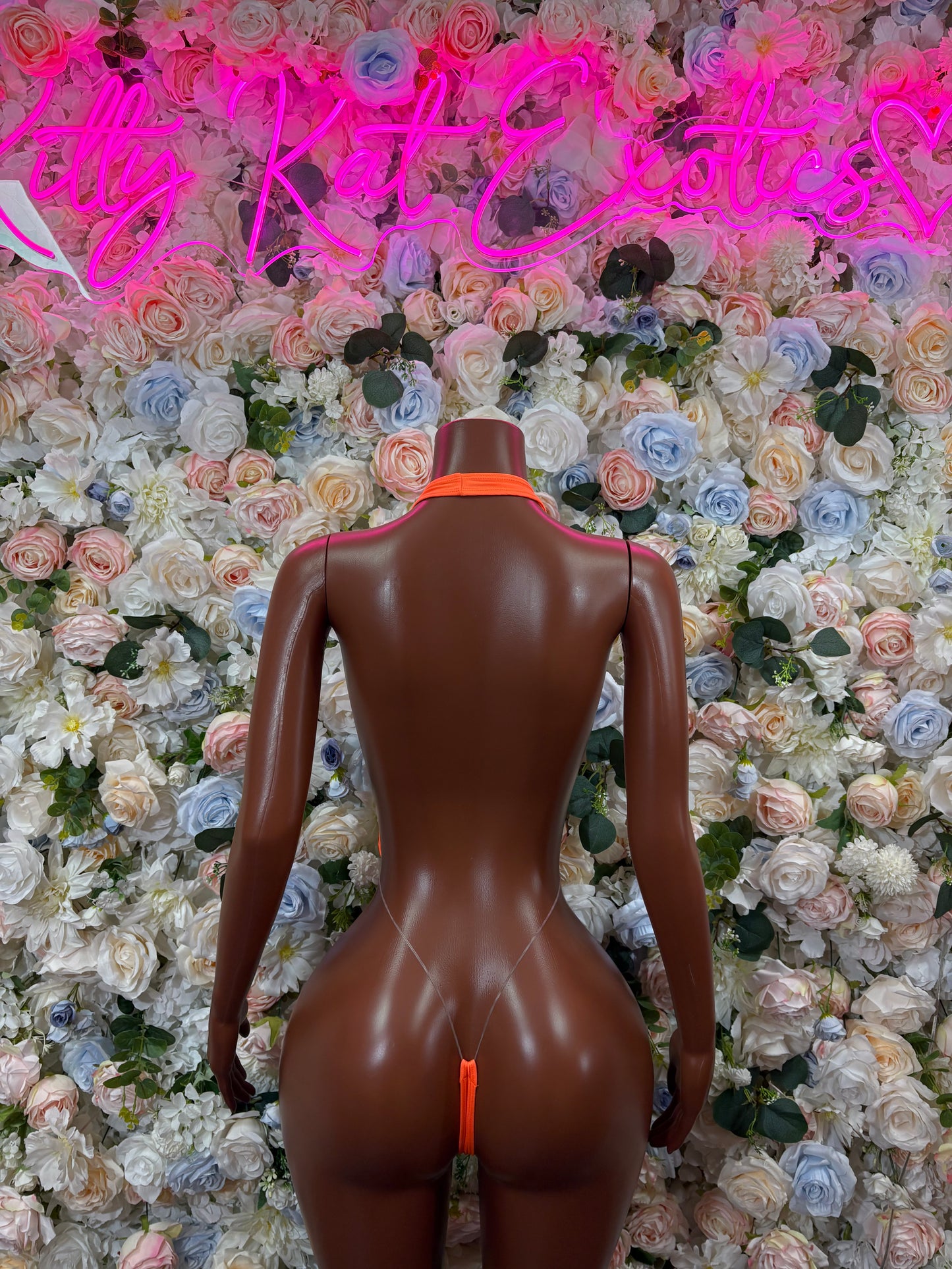 Rave Outfit Bodysuit Orange One-Piece Dancewear