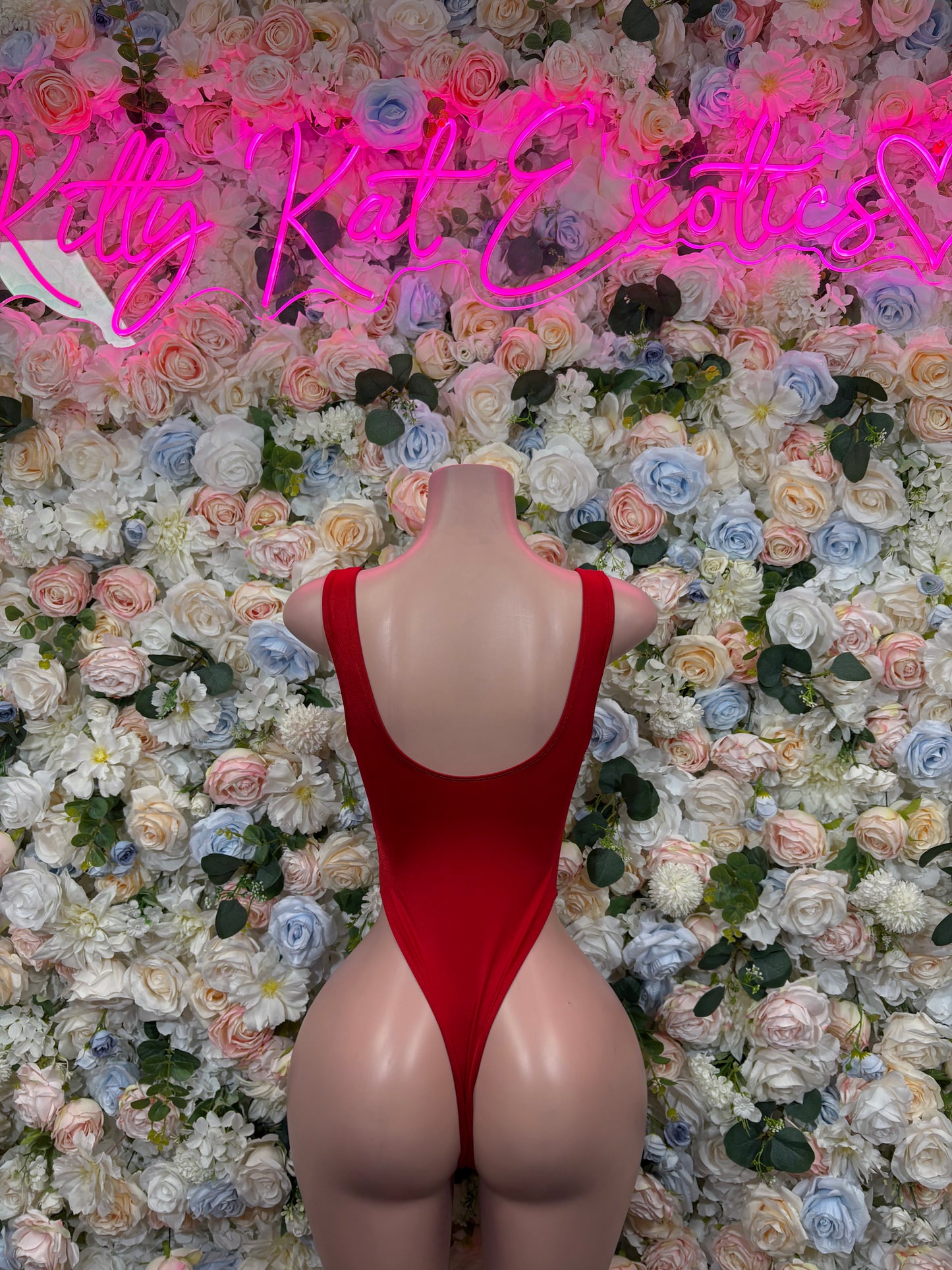 Ravewear Bodysuit Red Festival Outfit - Exotic Dancewear