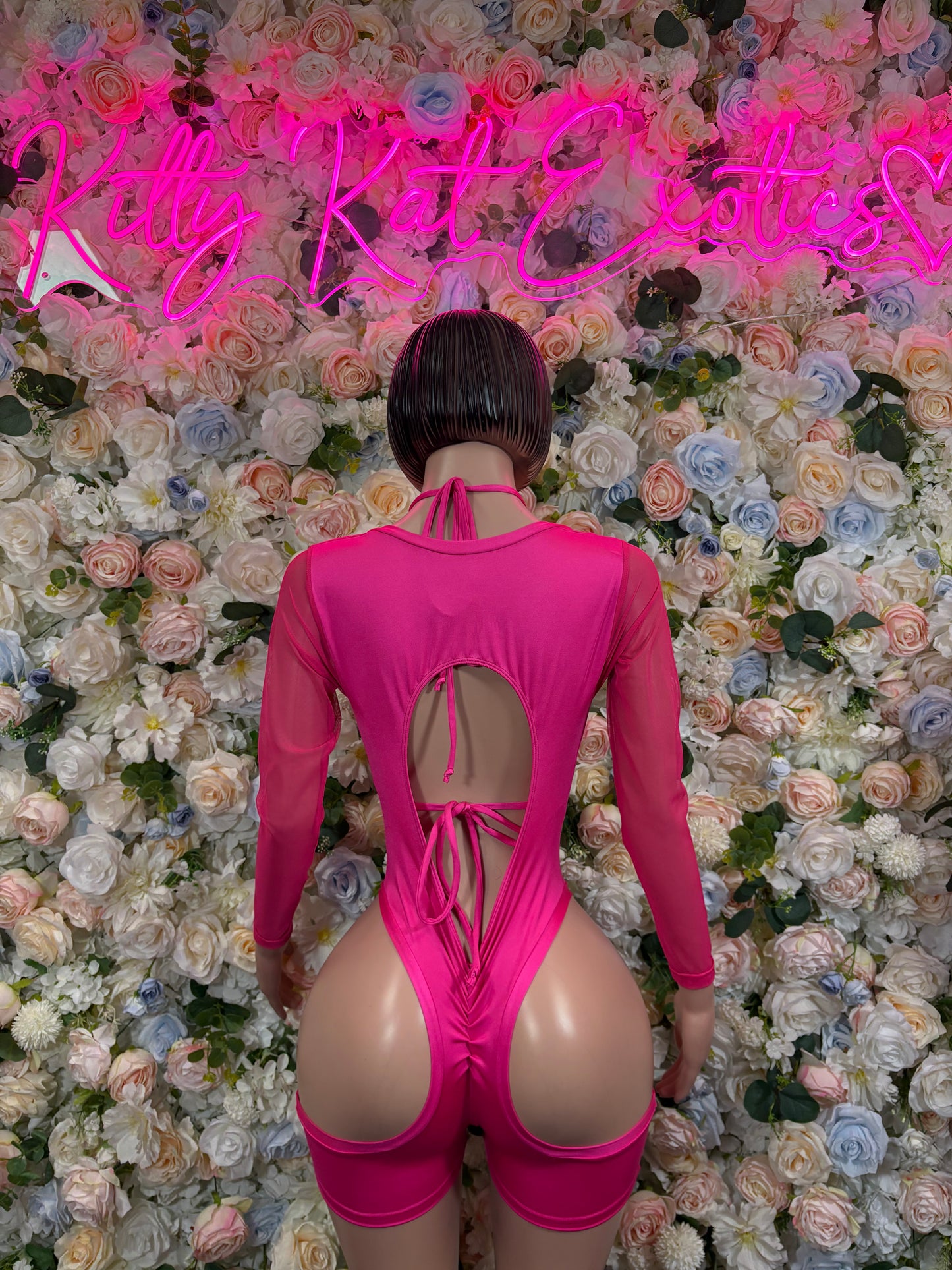 Bottlegirl Outfit One-Piece Pink Bodysuit   Bartender  | Exotic Dancewear Festival wear