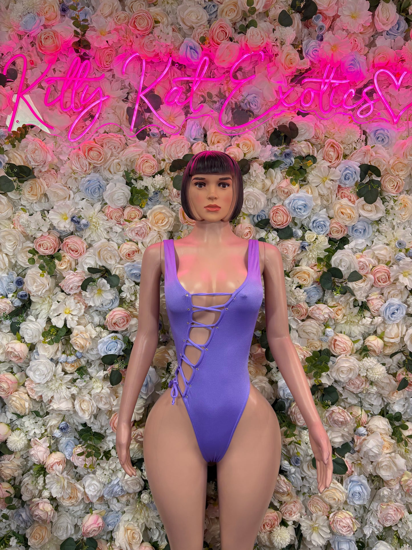 One-Piece Lilac Bodysuit  Exotic Dancewear, Ravewear for Performers, Raves | Bottlegirl Outfits