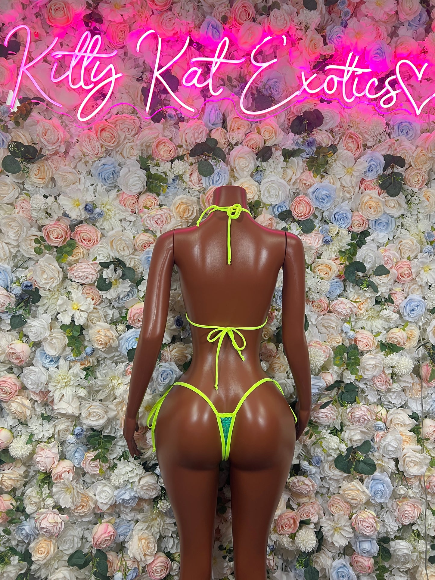 Neon Bikini Multicolor Two-Piece  – Summer Festival & Rave Wear Exotic Dancewear