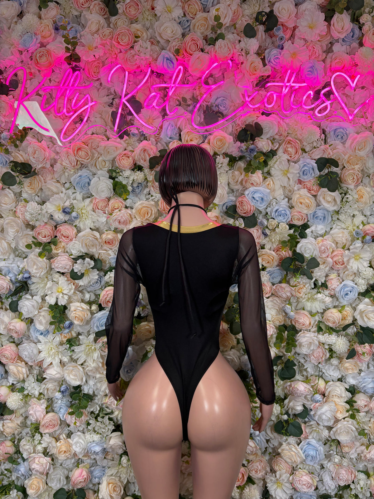 Gold Black Bottlegirl Bodysuit, One Piece Bartender Outfit, Festival Rave Outfit Clubwear