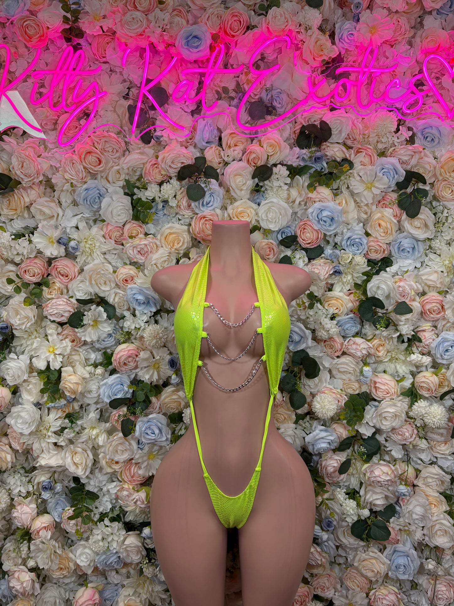 Rave Outfit Neon Green Bodysuit - Exotic Dancewear for Performers, Raves, & Festival Clothing