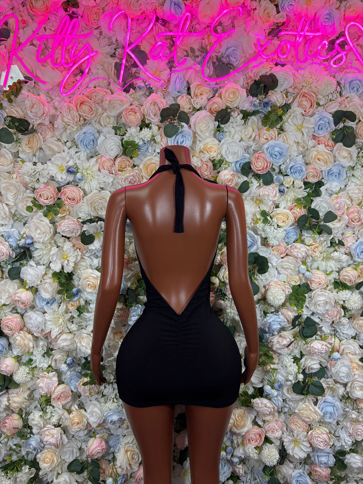 Black Bodysuit Mini Dress – Women's Clubwear, Party Outfit