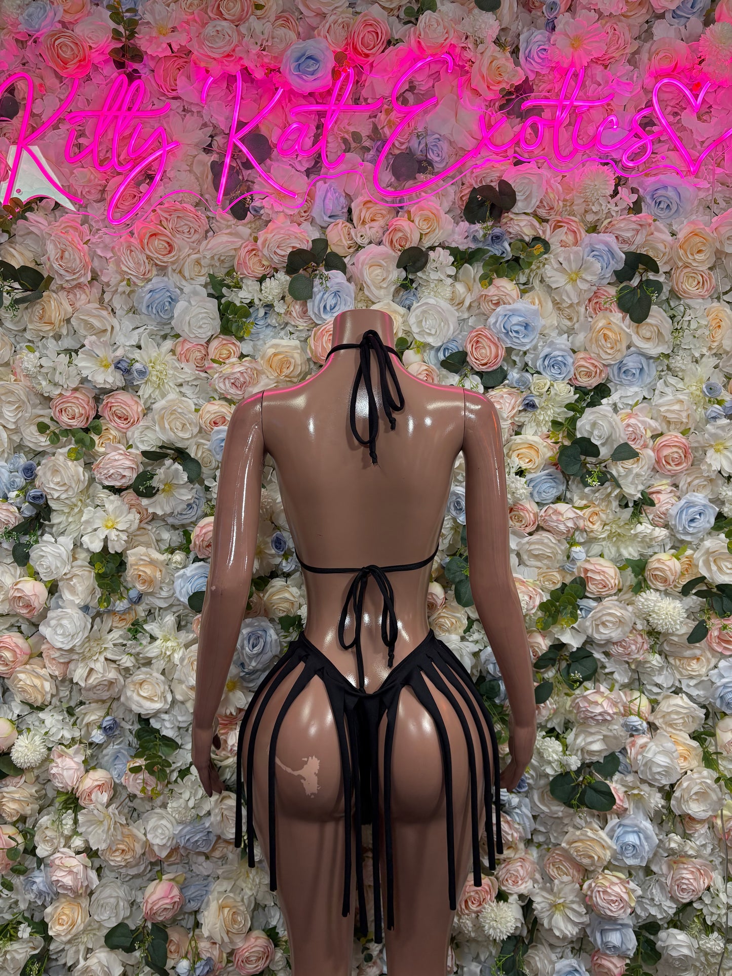 Black Two Piece Set Festival Outfit Dancewear Clubwear Ravewear