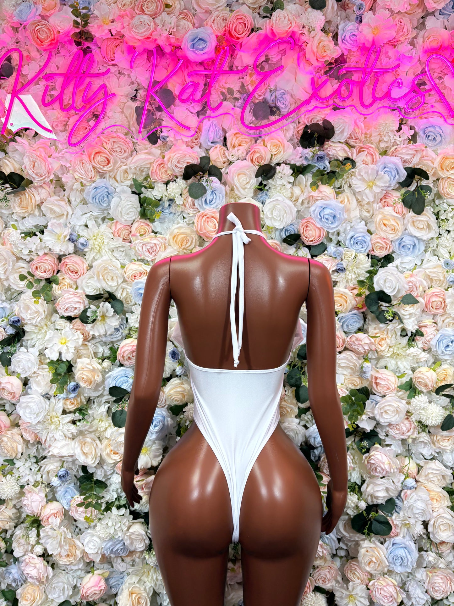 White Bodysuit Women | Sexy Rave Festival Outfit, Bottle Service Clubwear, One Piece Dancewear for Strippers & Festival Goers