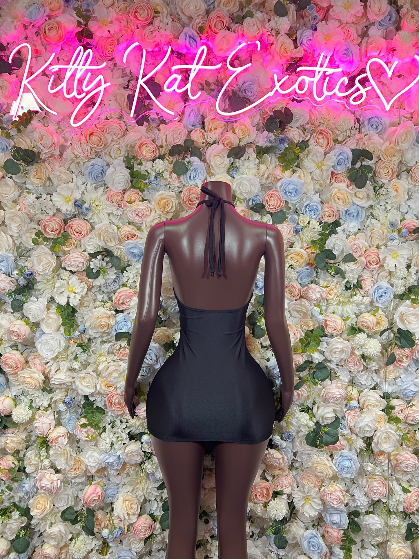 Black Dress - Date Night Club Dress | Rave Festival Exotic Dancewear Clubwear Bottle Girl Ravewear