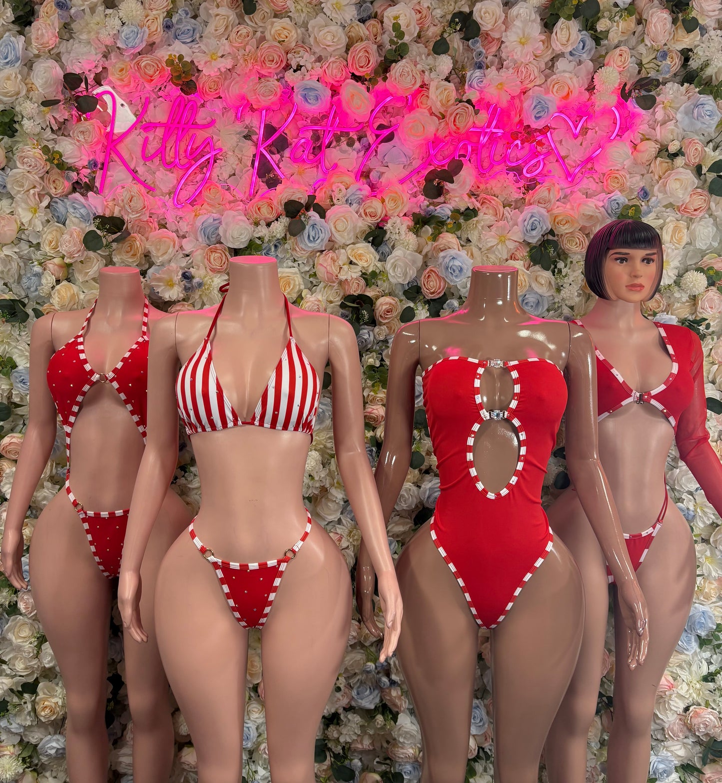 Christmas Costume One Piece Bodysuit Outfit – Holiday Bartender Dancewear Set for Holiday Parties