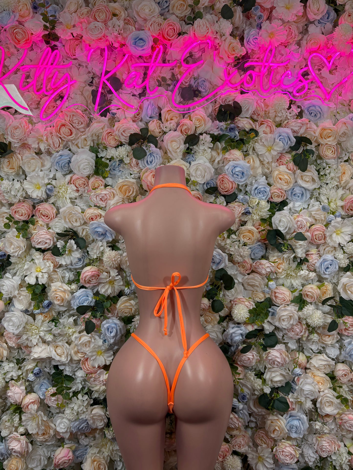 Summer Bikini Orange Two-Piece  – Beachwear