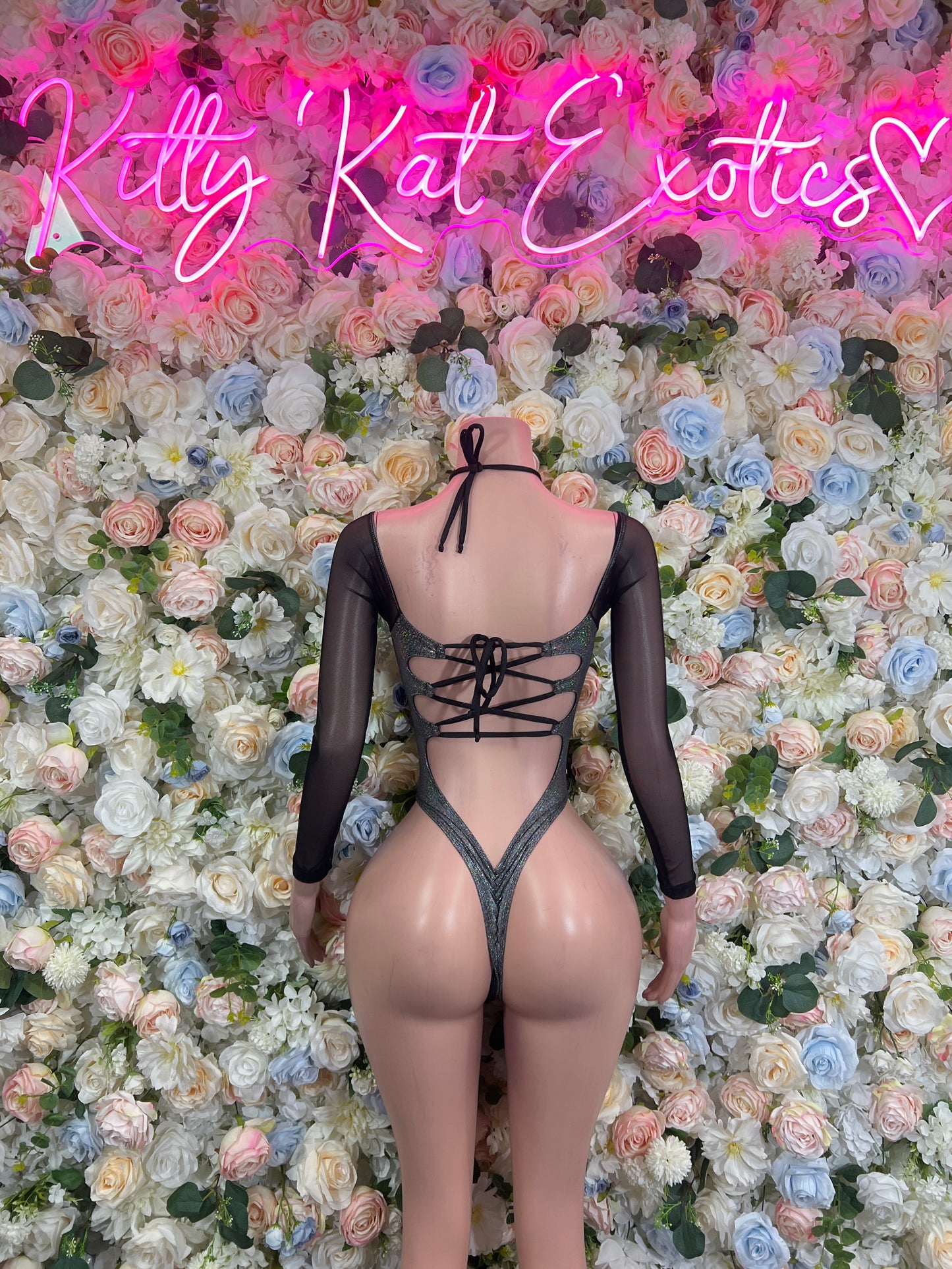 Bartender Outfits - Chrome Metallic Bodysuit
