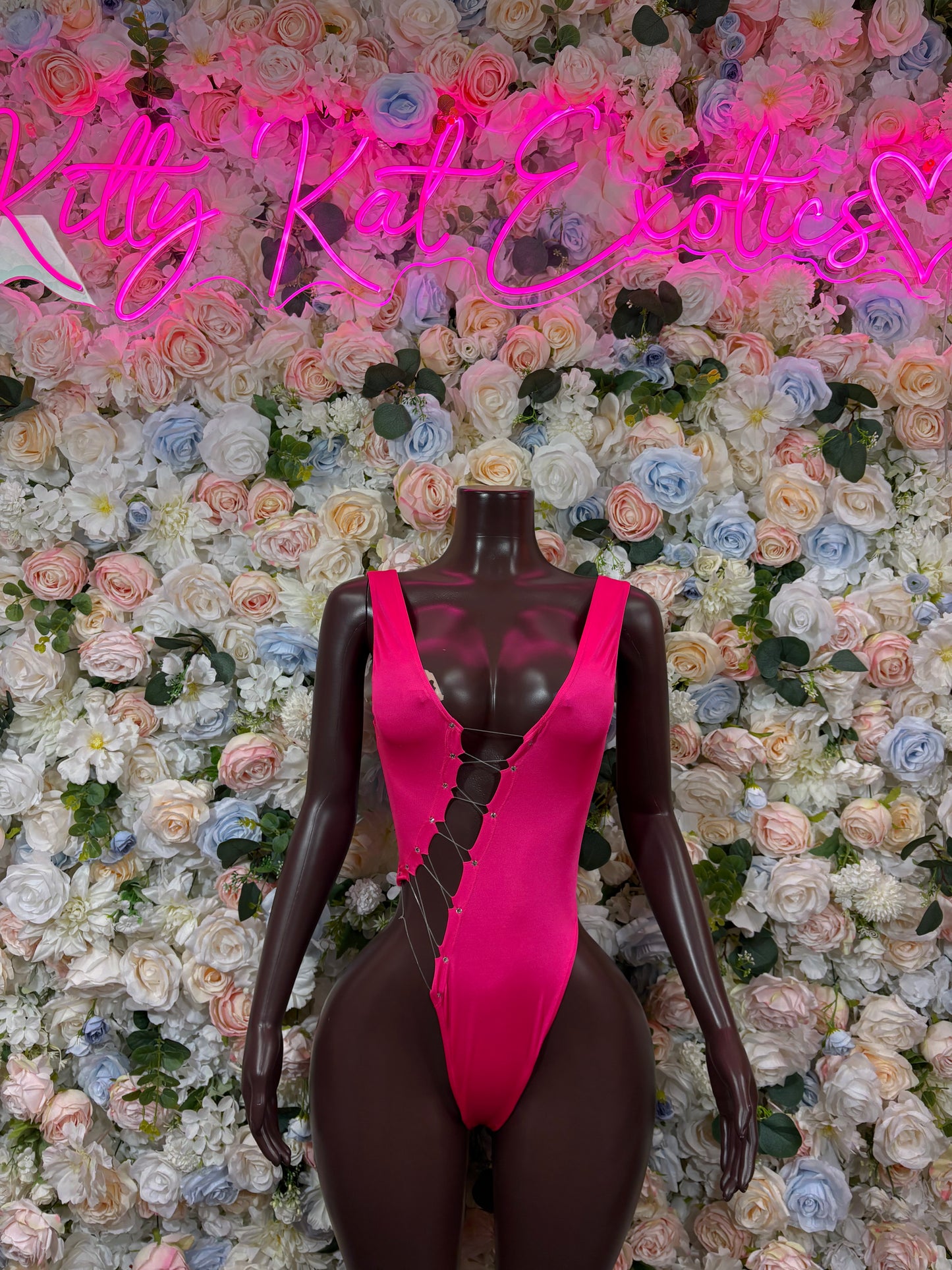 Pink Bodysuit Exotic Dancewear