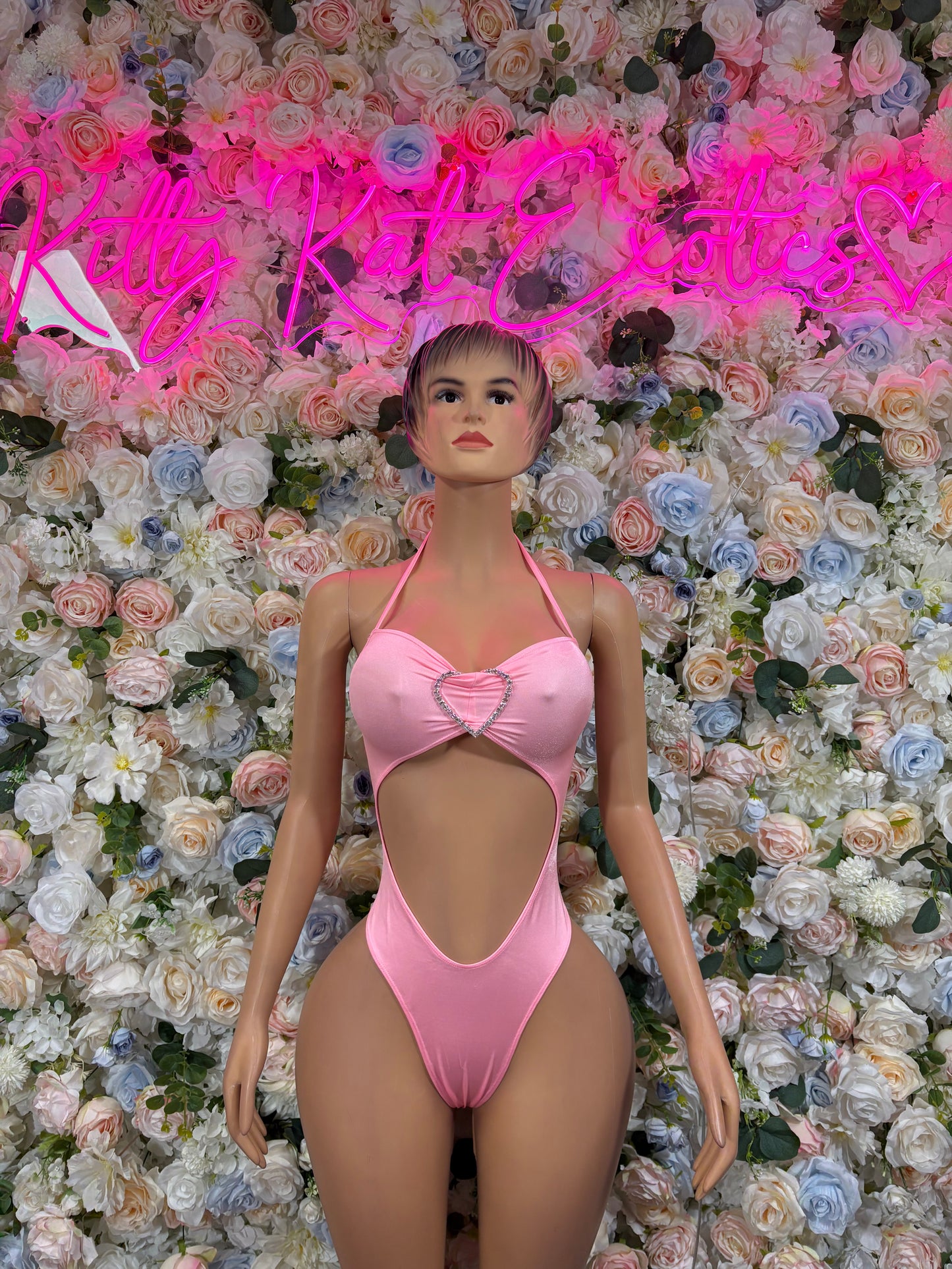 One Piece Pink - Rave Outfit, EDM Dancewear, Sexy Two-Piece for Raves, Clubwear, Festival Fashion