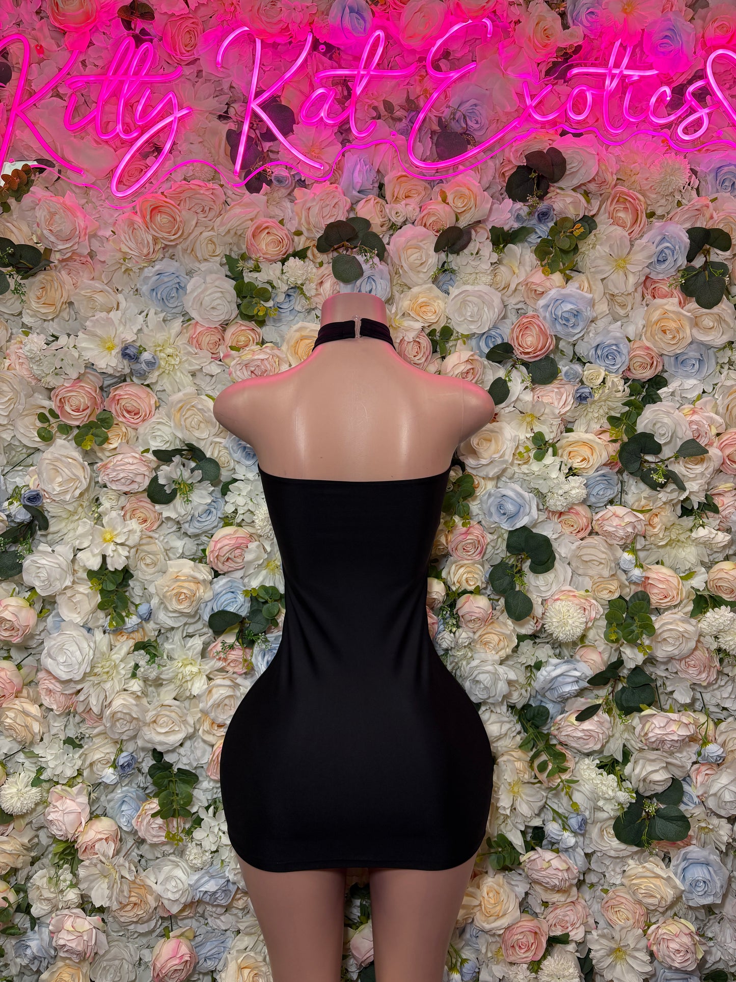 Black Dress - Date Night Club Dress | Rave Festival Exotic Dancewear Clubwear Bottle Girl Ravewear