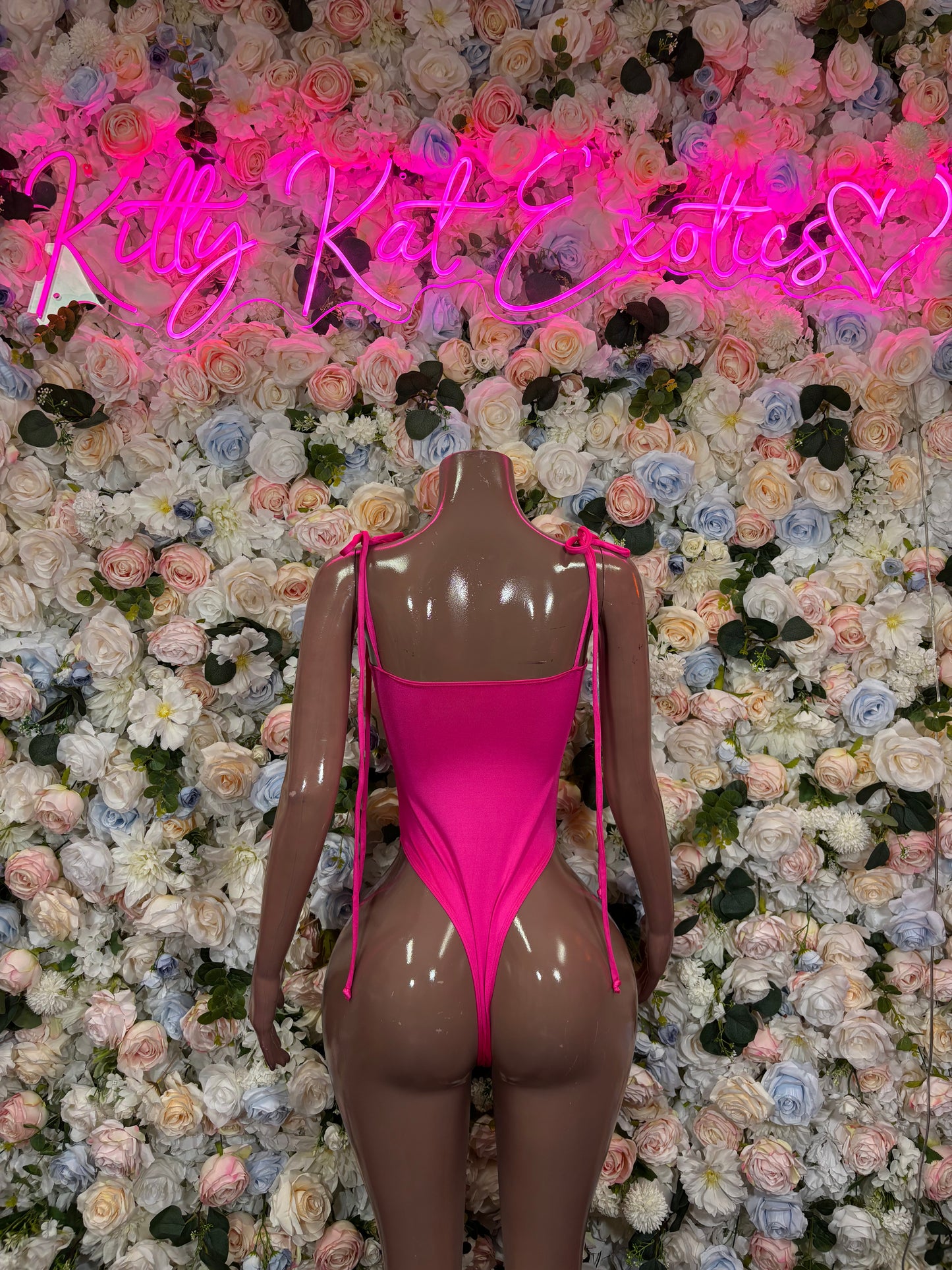 Pink Bottlegirl Bodysuit – One Piece Exotic Dancewear, Rave Outfit & Festival Clubwear