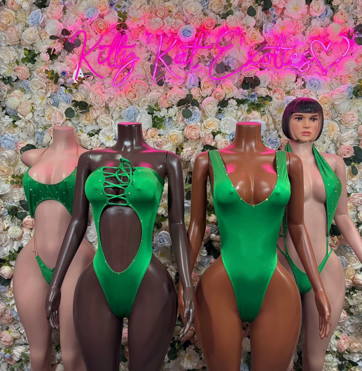 Bottlegirl St Patrick’s Day Green Dancewear Bodysuit, Festival Rave Outfit