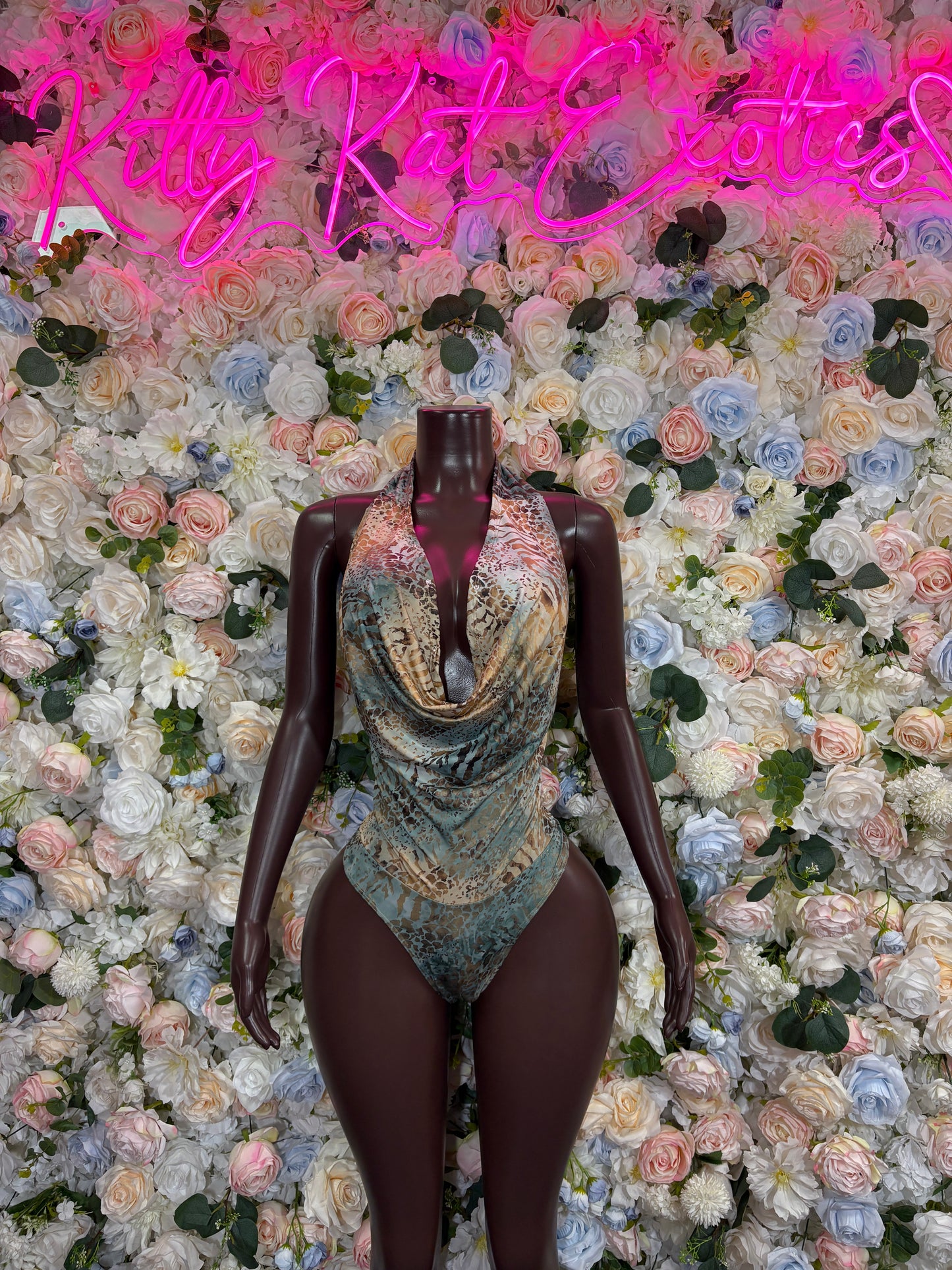 Rave Outfits Jungle Print Bodysuit - Exotic Dancewear