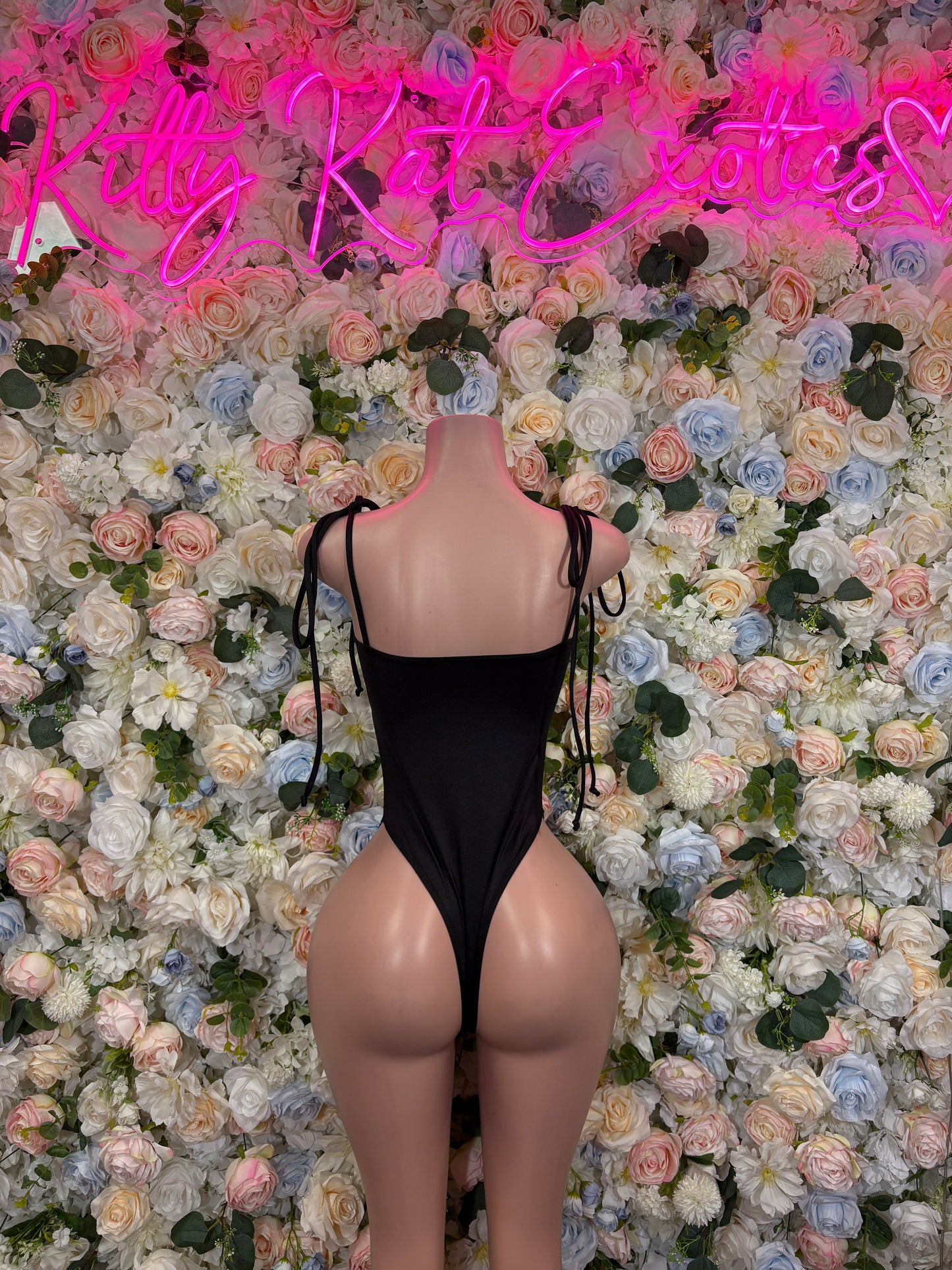 Black Cheetah Hologram Bottlegirl Bodysuit - Women’s Exotic Dancewear, Bartender Costume & Rave Clubwear