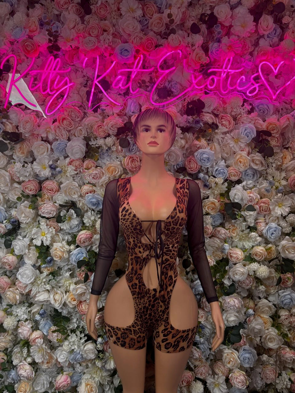 Leopard Print Bottlegirl Bodysuit