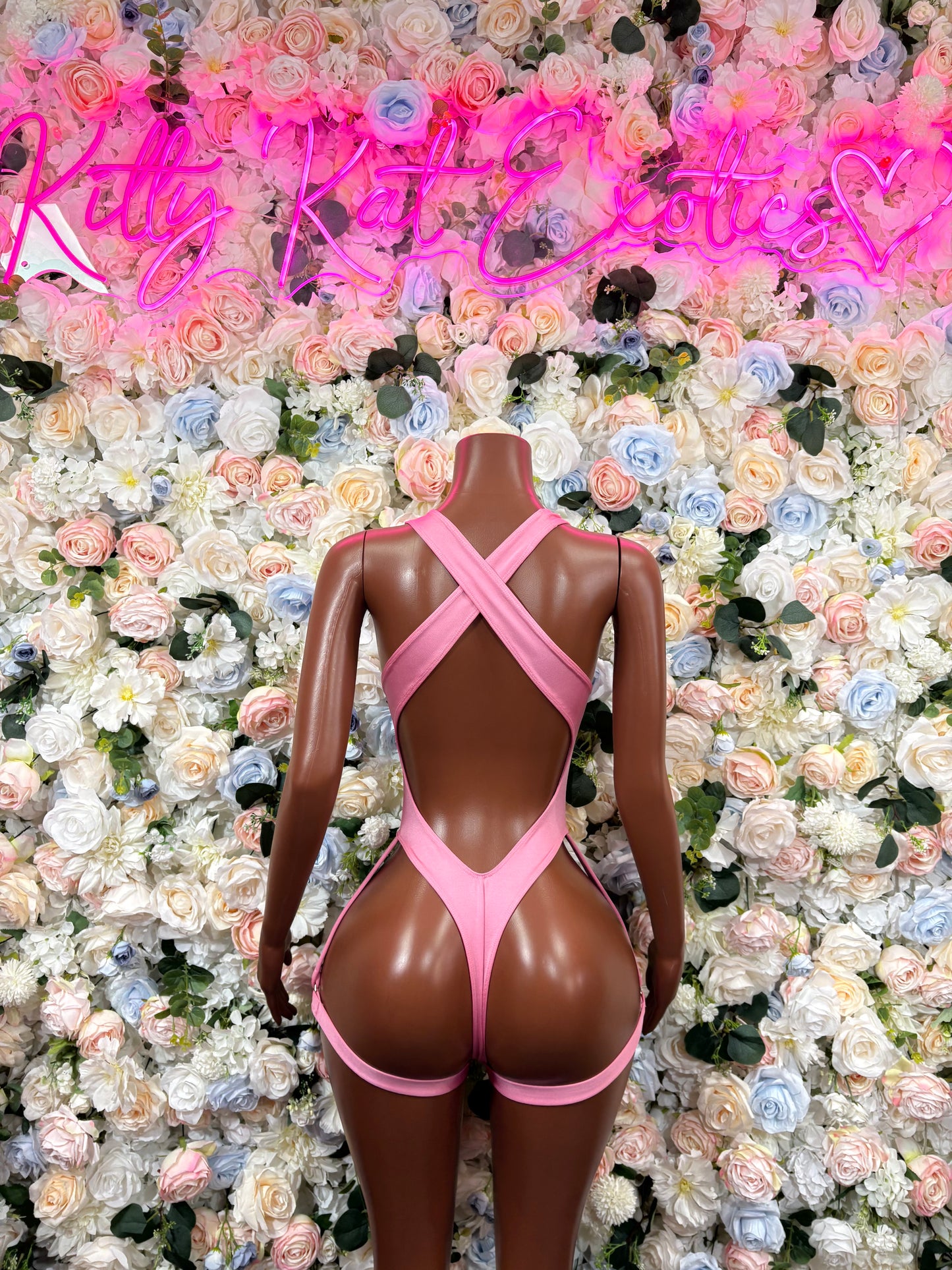 Pink Bodysuit Rave Outfit