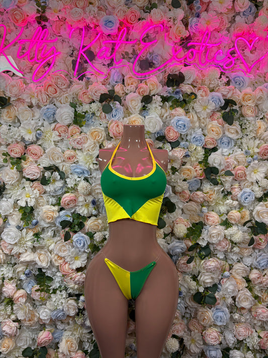 Brazilian Flag Bikini Set Two-Piece Swimsuit