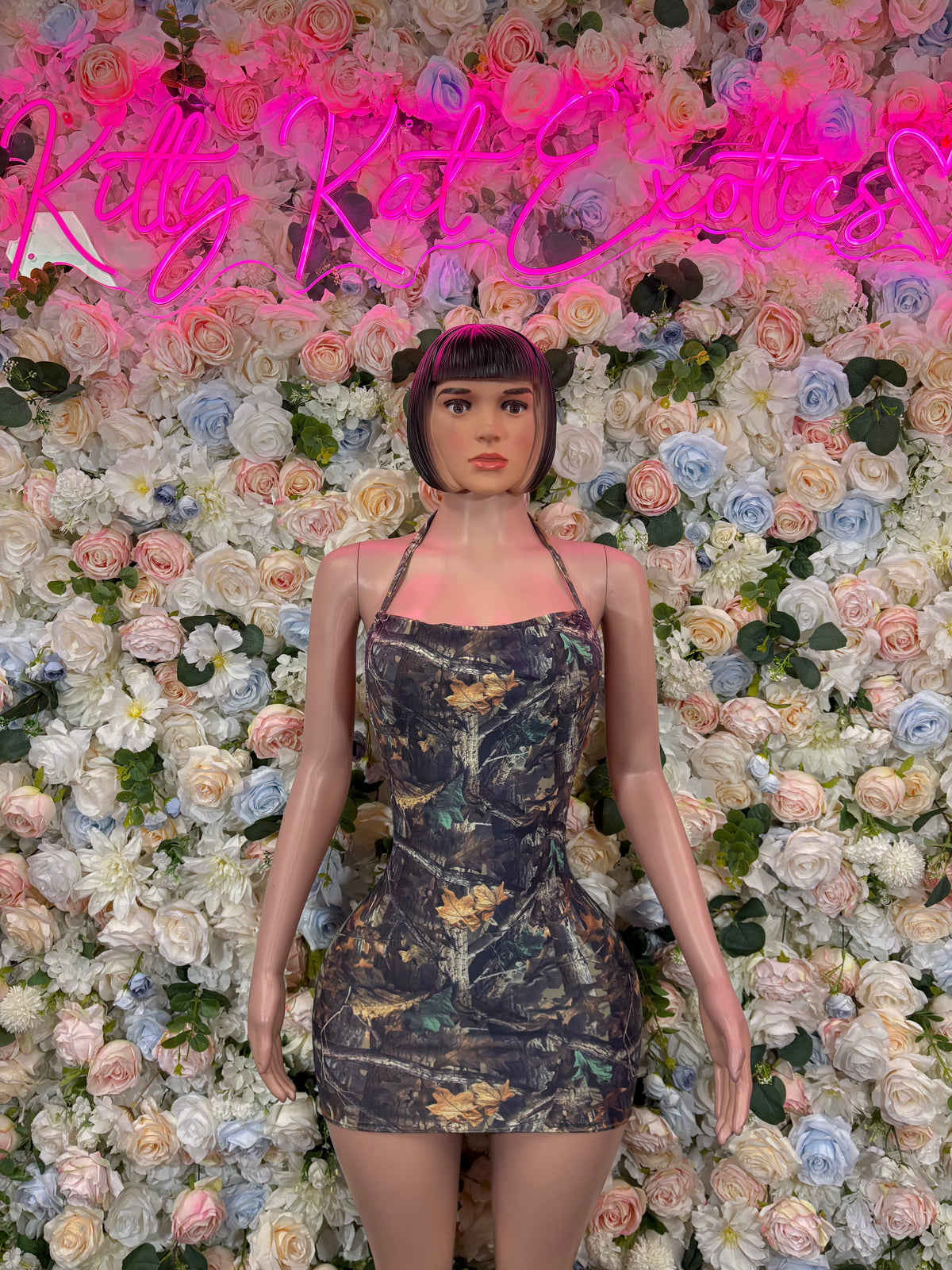 Camo Print Dress Bartender Bottlegirl  Ravewear Outfit, Festival Outfit