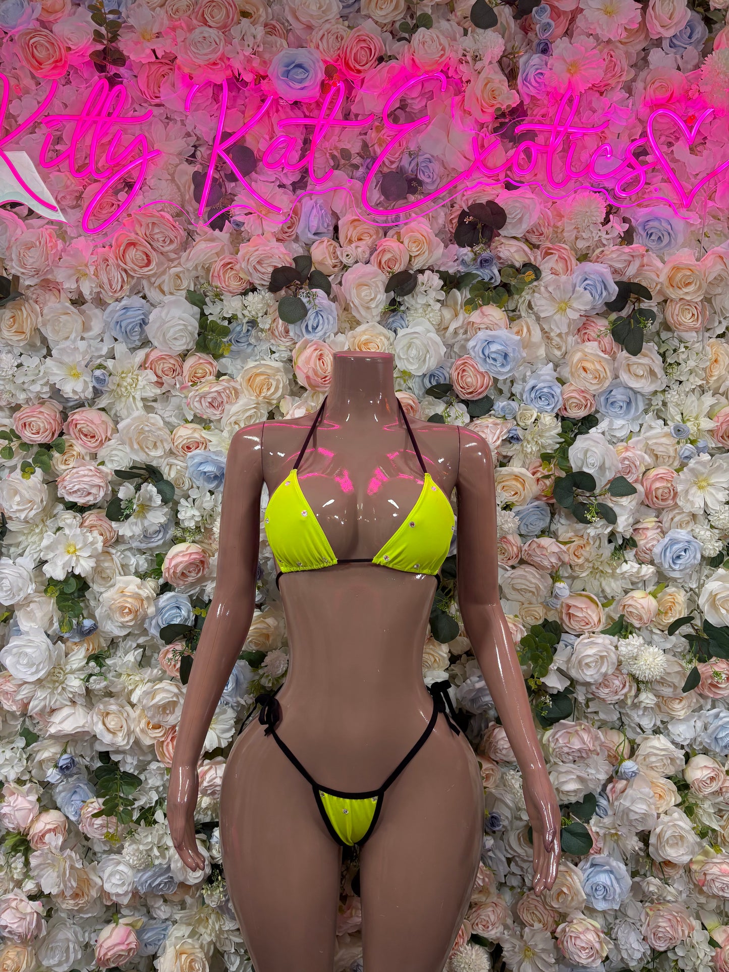 Swimwear Bikini Neon Two-Piece Set