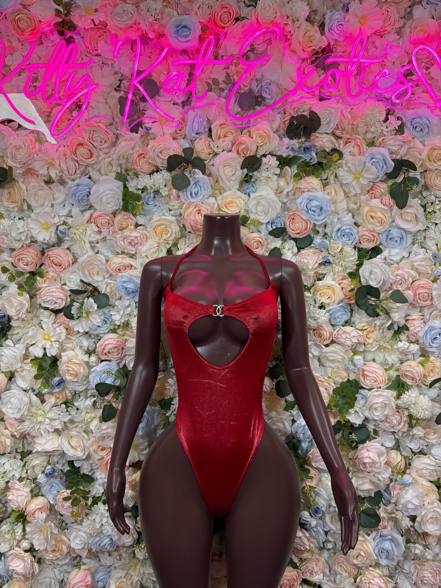 Ravewear Bodysuit Red Festival Outfit - Exotic Dancewear