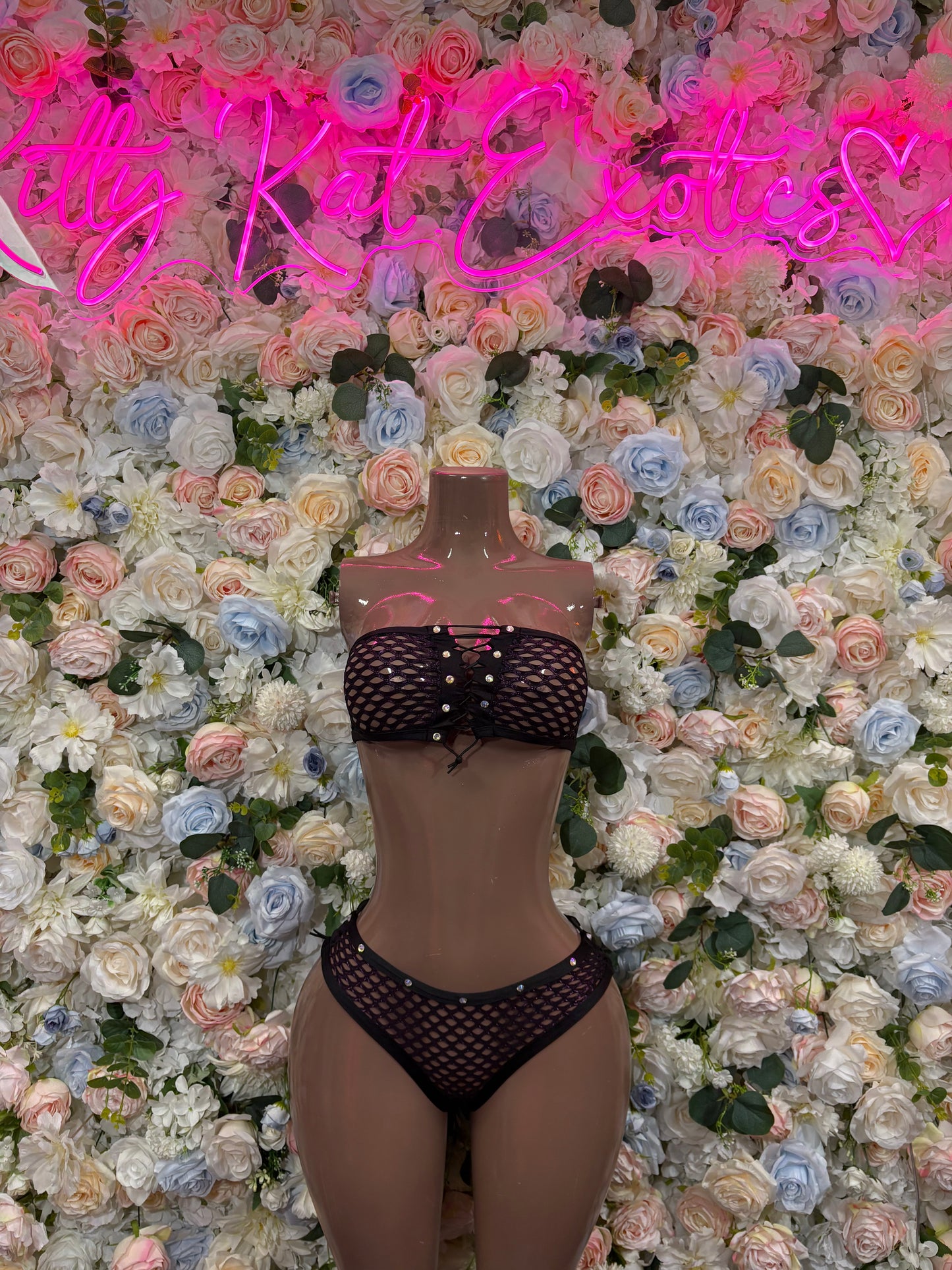 Ravewear Black Two Piece Set Festival Outfit Dancewear Clubwear