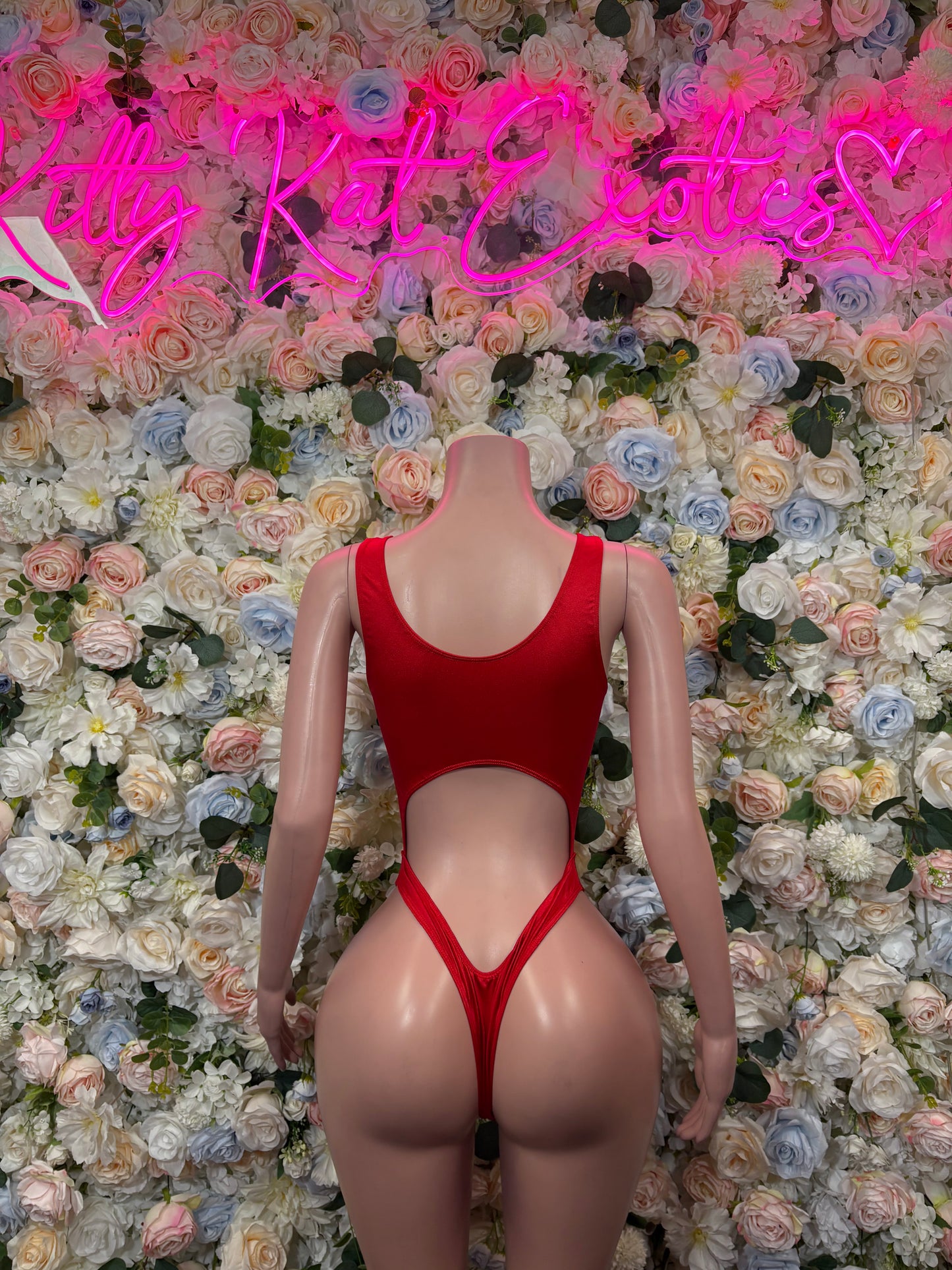 Ravewear Bodysuit Red Festival Outfit - Exotic Dancewear