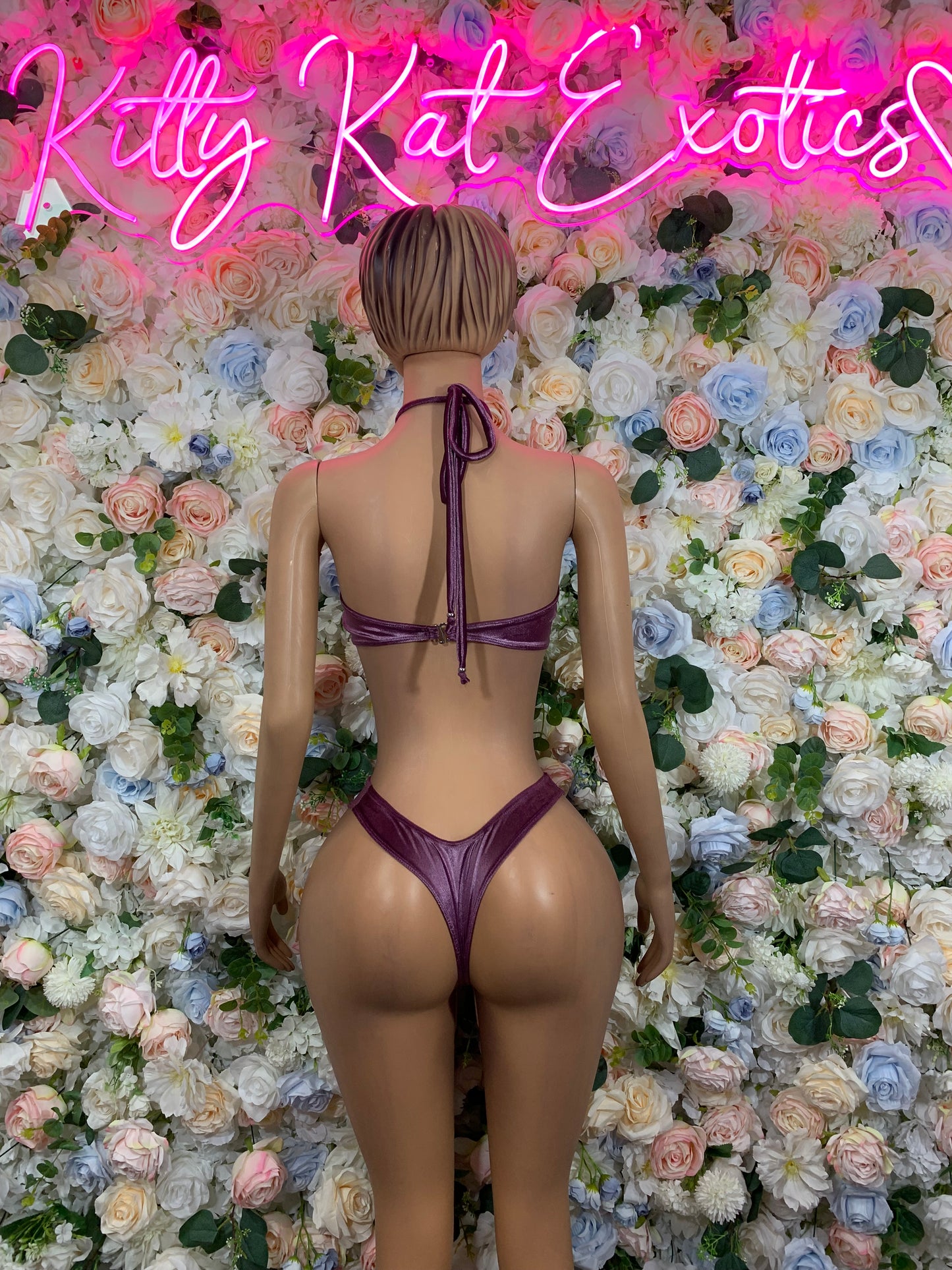 Burgundy Two Piece Rave Outfit, Rave Festival Wear