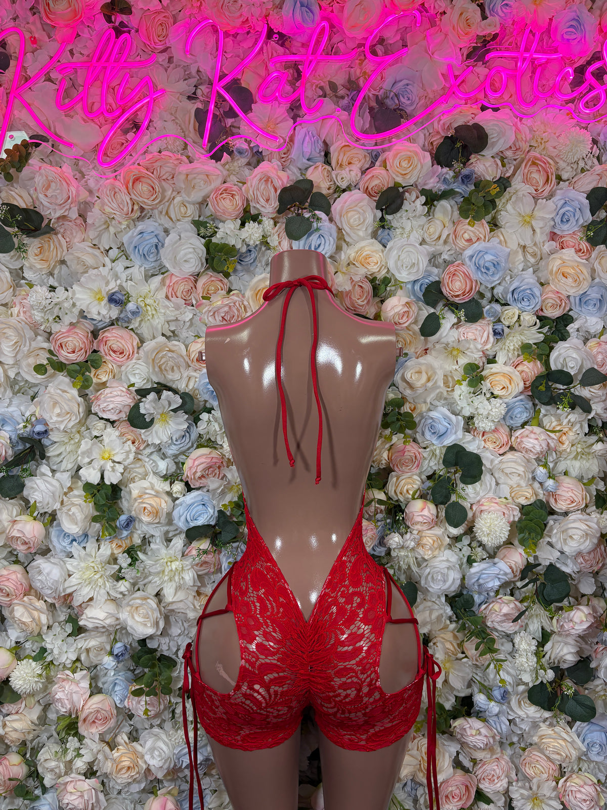 Bottlegirl Bodysuit One Piece Red Lace Bodysuit – Bottlegirl  | Exotic Dancewear Festival wear Rave Outfit