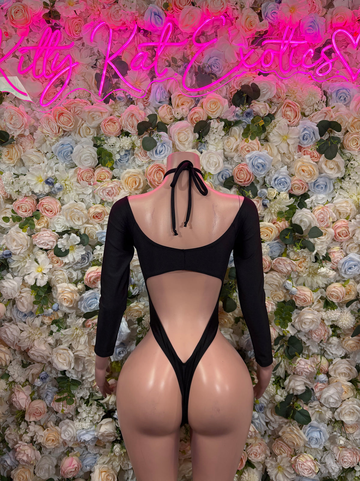 Black Bodysuit, Rave Outfit, Festival One Piece,Bottle girl, Clubwear, Exotic Dancewear