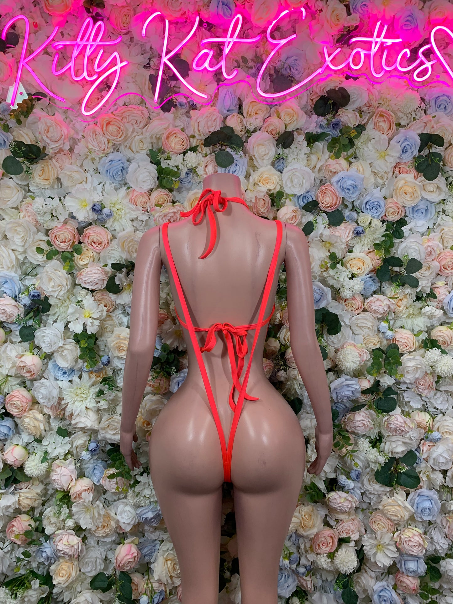Neon Bikini Slingshot Piece Outfit, Rave Festival Wear