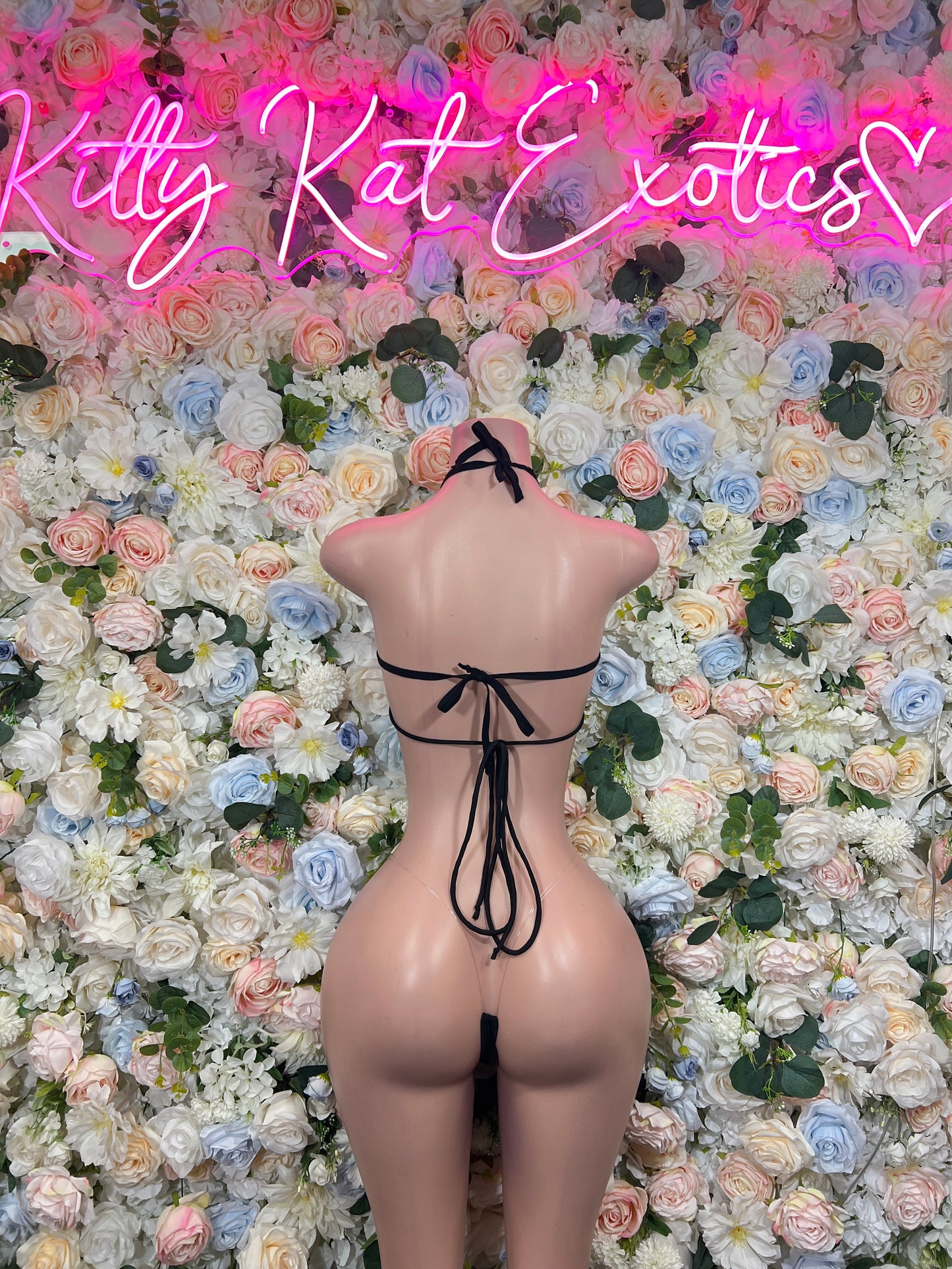 Matte Black Latex Two Piece  Bikini – Rave Festival Outfit Bottlegirl Exotic Dance Clubwear Outfit