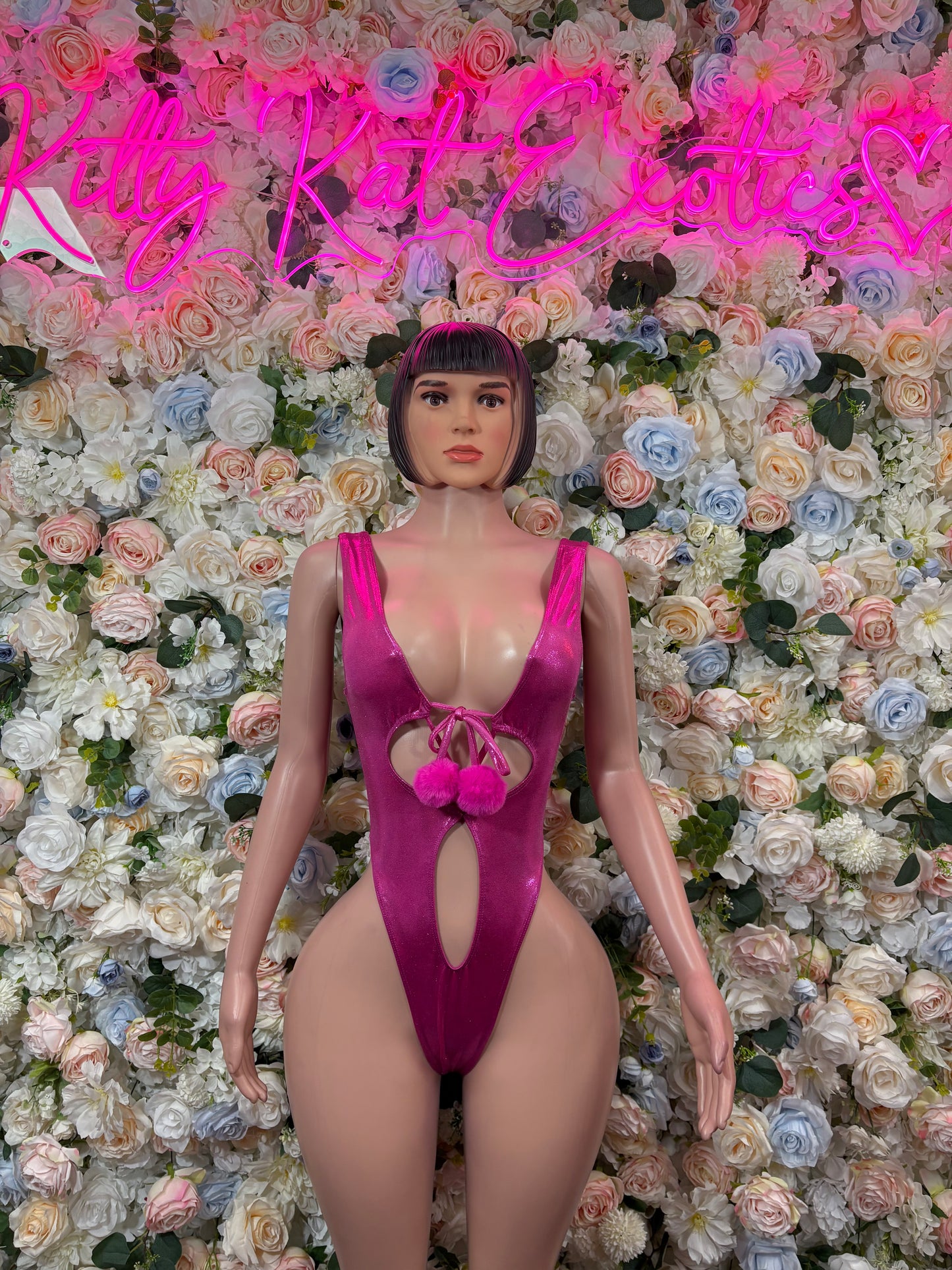 Pink Bodysuit Exotic Dancewear