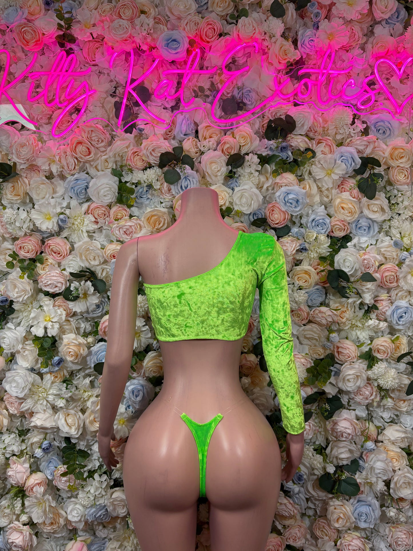 Ravewear Bodysuit Neon Green Two-Piece