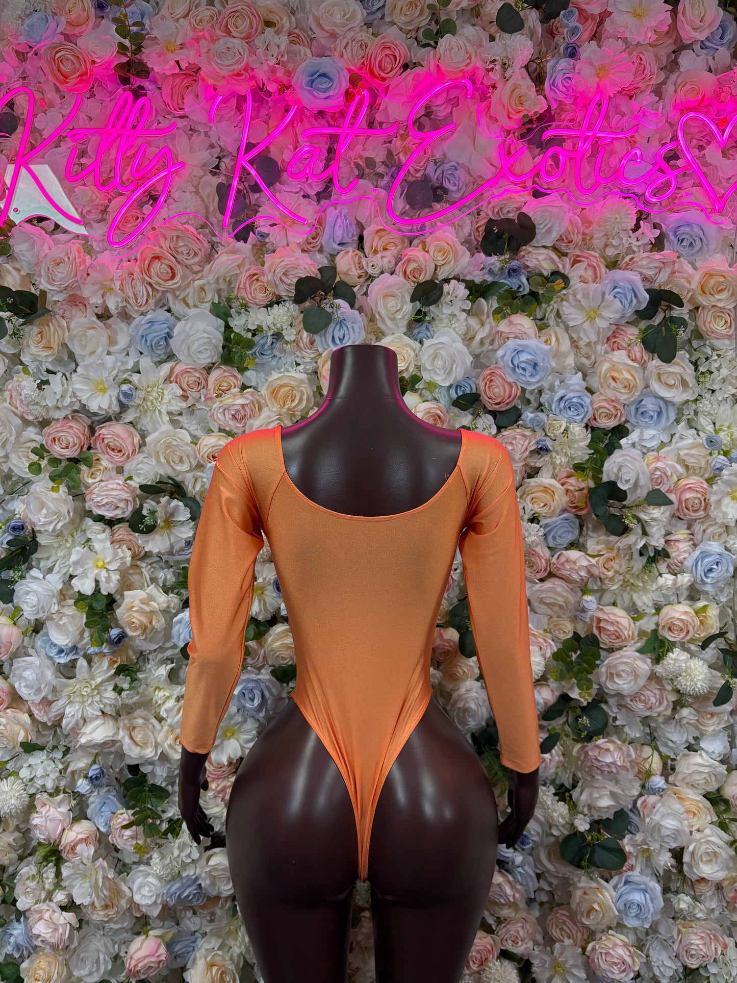 Orange One-Piece Bodysuit – Summer Festival & Rave Wear Dancewear
