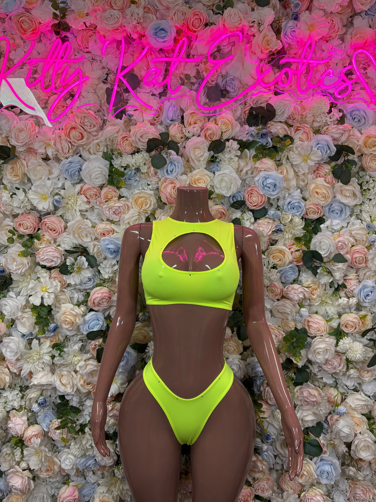 Women’s Festival Clothing Neon  Two Piece Set Ravewear –  Dancewear Outfit