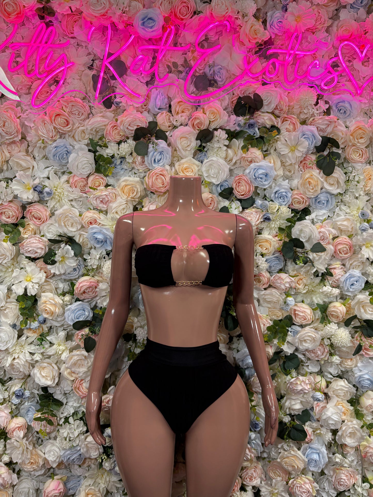 Ravewear Black Two Piece Set Festival Outfit Dancewear Clubwear