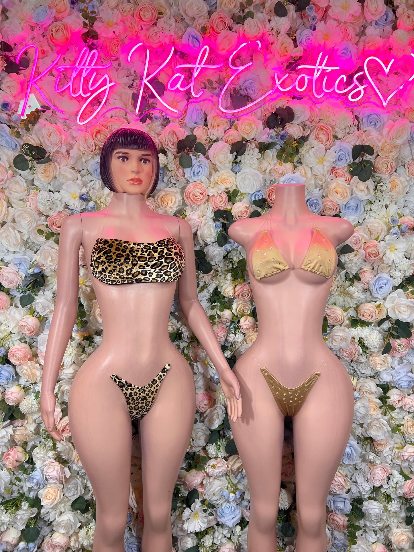 Leopard Print Exotic Dancewear  - Two Piece Bodysuit  Festival Outfit, EDM Dancewear, Party Clubwear