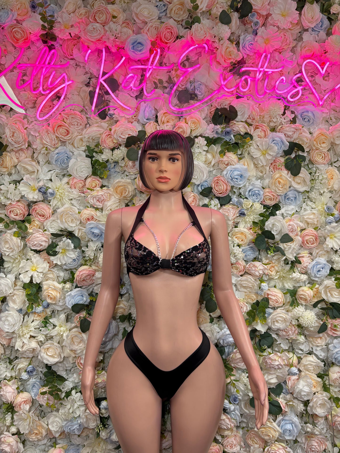 Black Two Piece Set Festival Outfit Dancewear Clubwear Ravewear