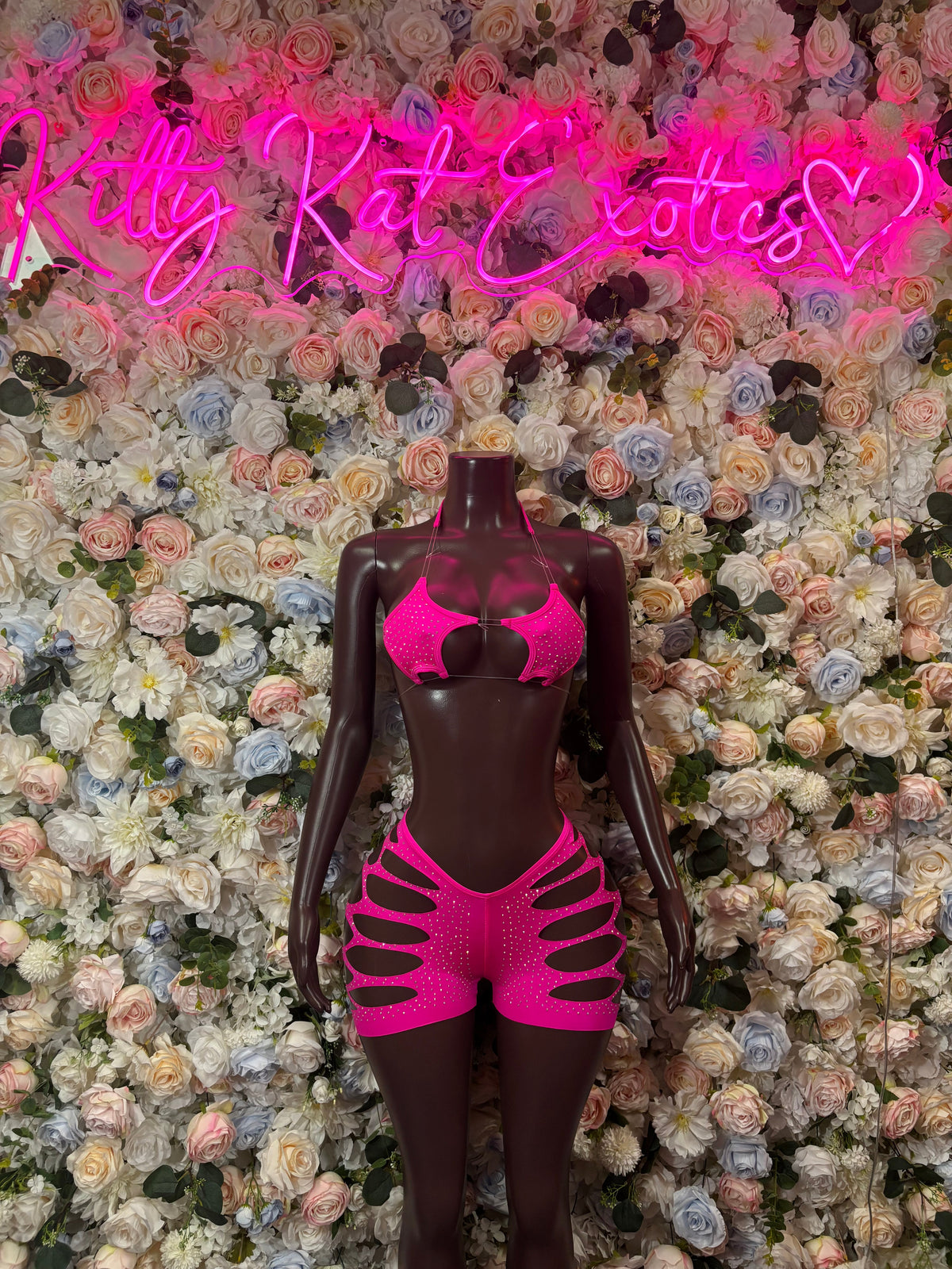 Bottlegirl two piece set style 05 front view - KittyKatExotics