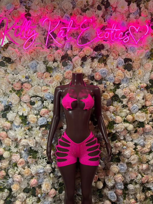 Bottlegirl two piece set style 05 front view - KittyKatExotics