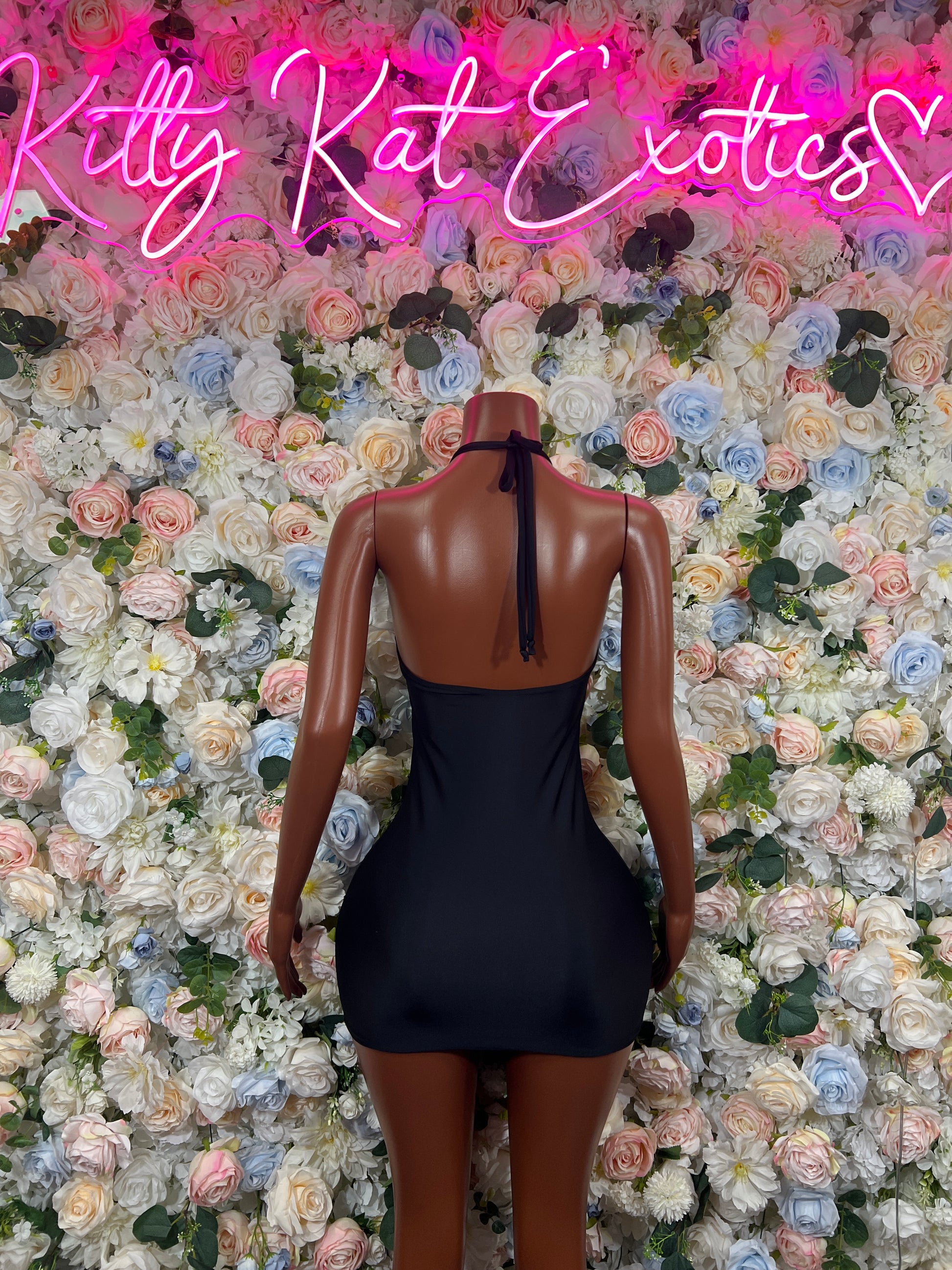 sexy black club dress The "Little" just damn Solid Silhouette Spaghetti Strap Bare Midriff Club