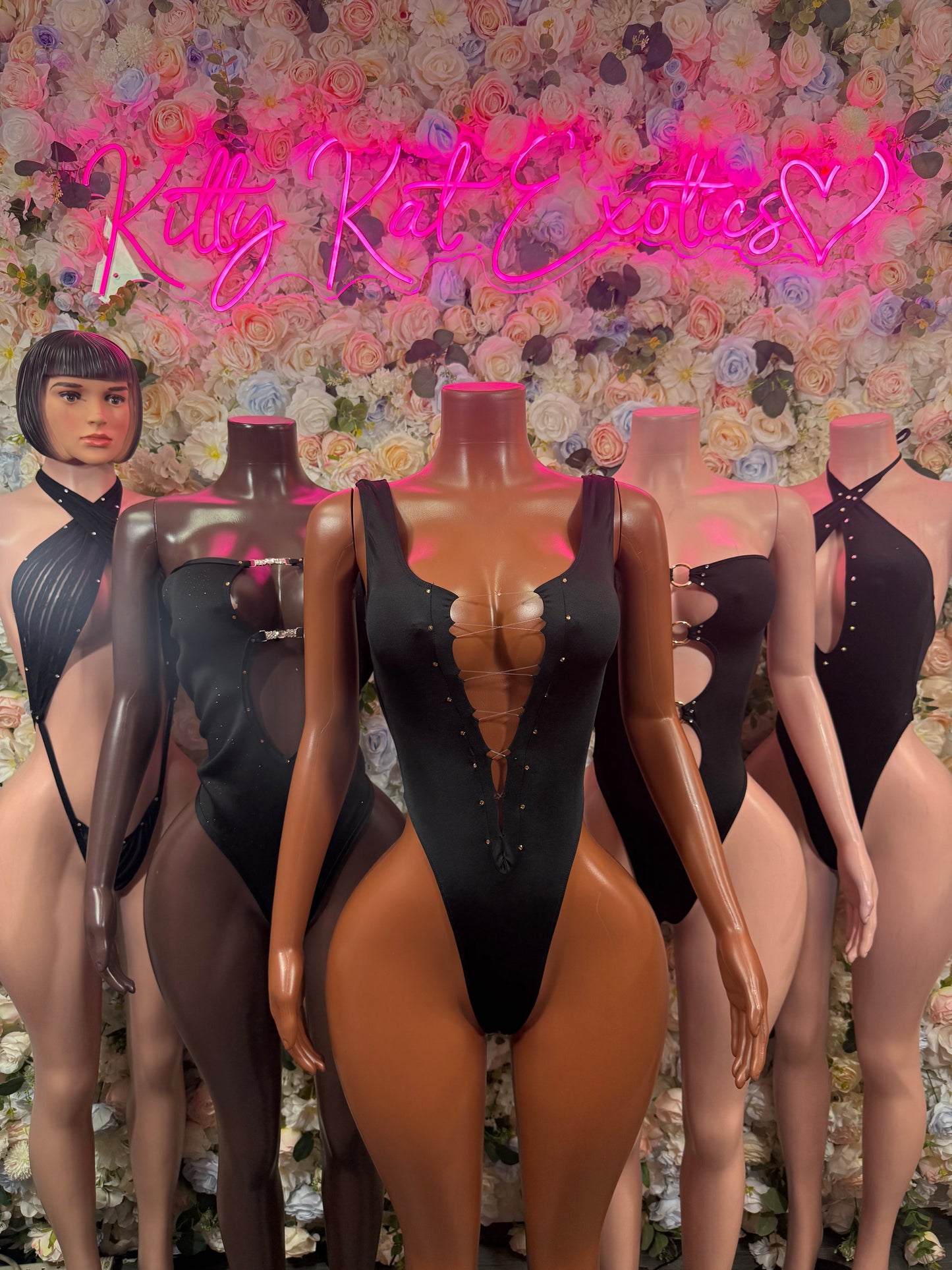 Black Bodysuit One-Piece Ravewear Bartender Outfit Clubwear