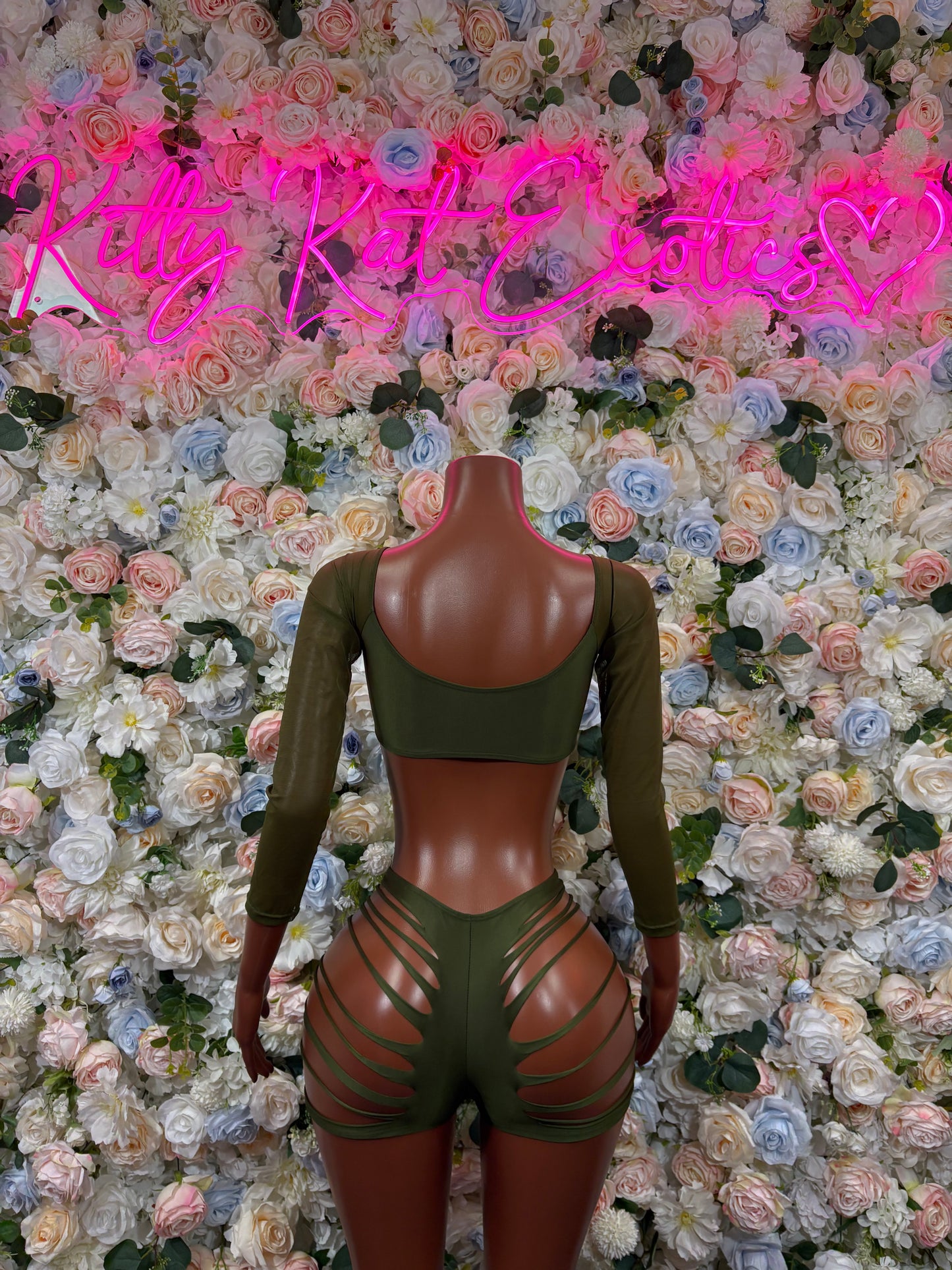 Forest Green Two Piece   – Exotic Dancewear