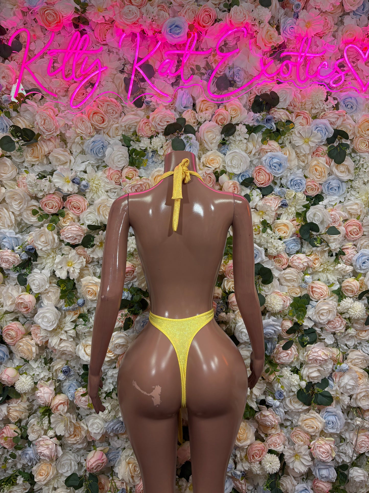 Rave Clothing Yellow Bodysuit - Exotic Dancewear for Performers, Raves, & Festival Clothing